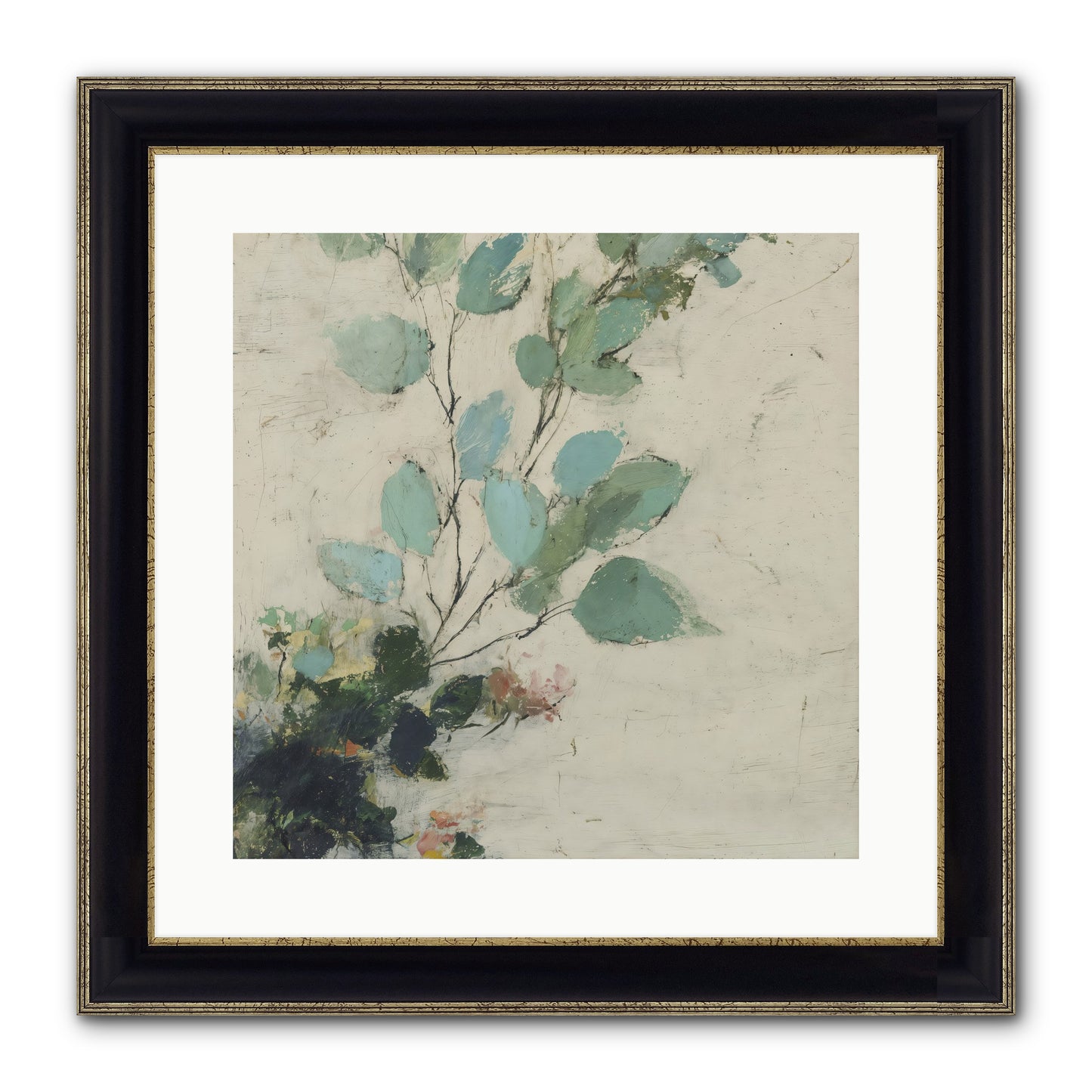 Sacred Beloved Framed Print - Black & Gold 16x16
