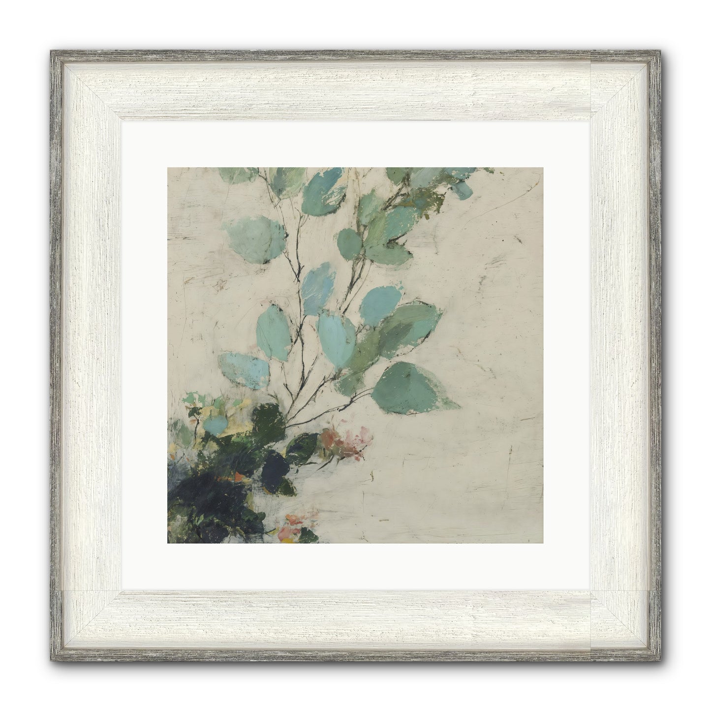 Sacred Beloved Framed Print - Driftwood White 16x16