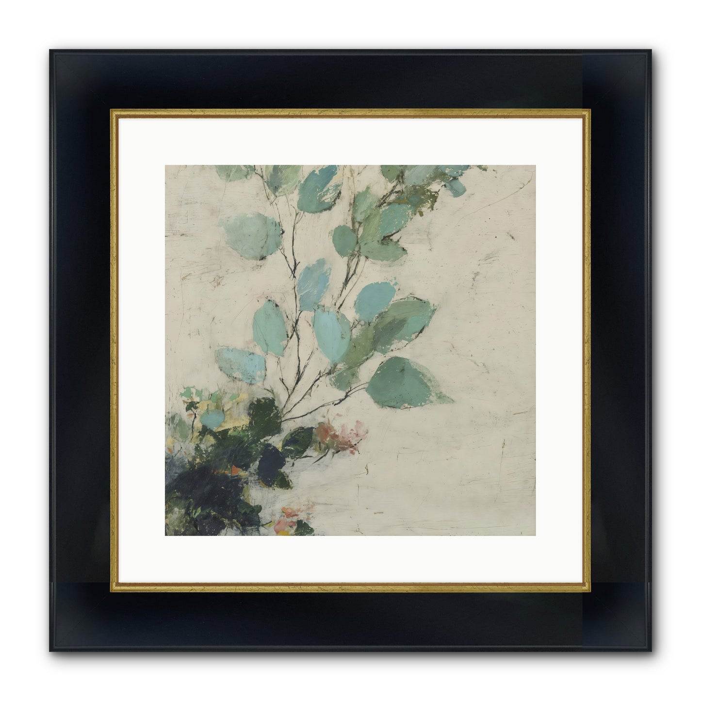 Sacred Beloved Framed Print - Wide Black w/Gold 16x16