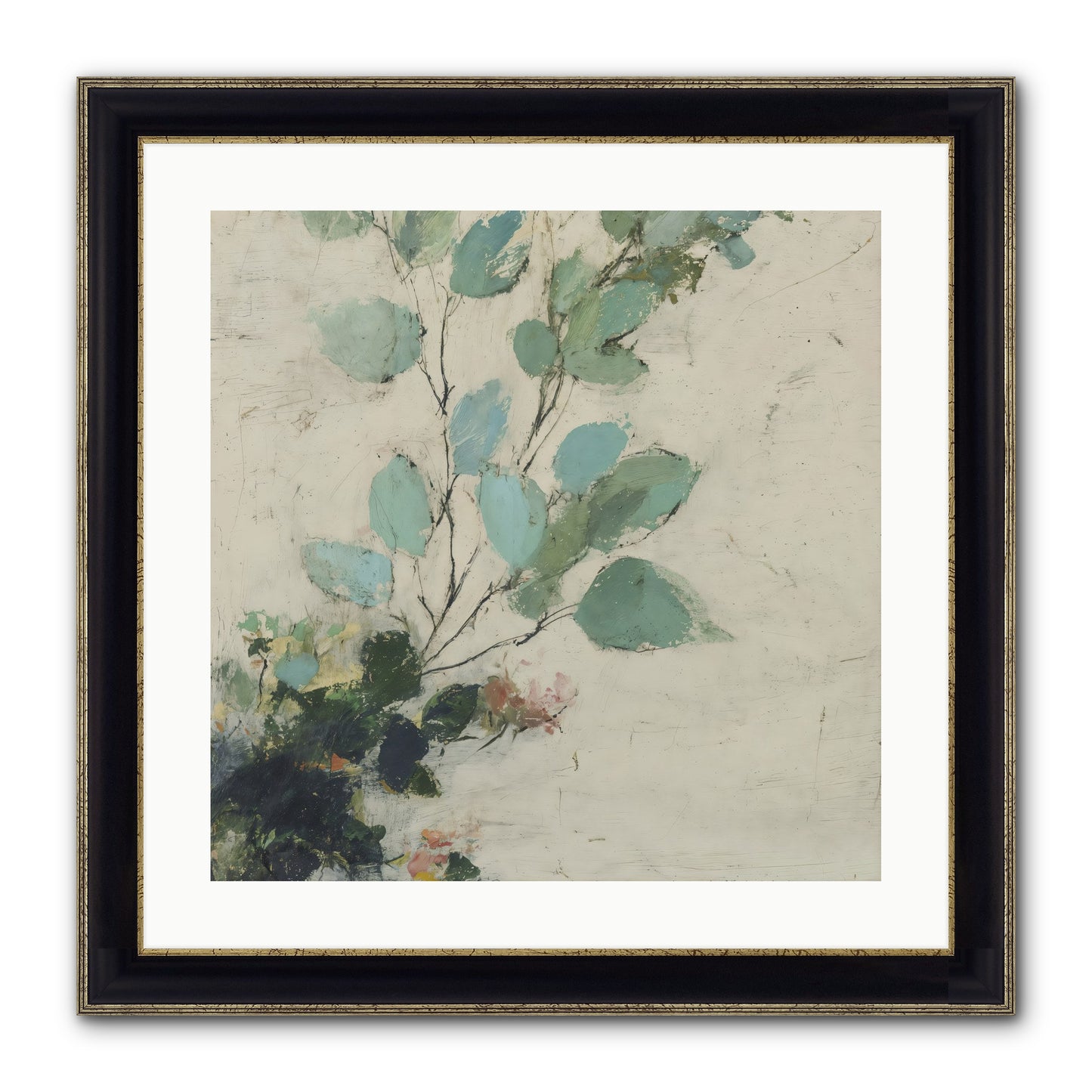Sacred Beloved Framed Print - Black & Gold 20x20