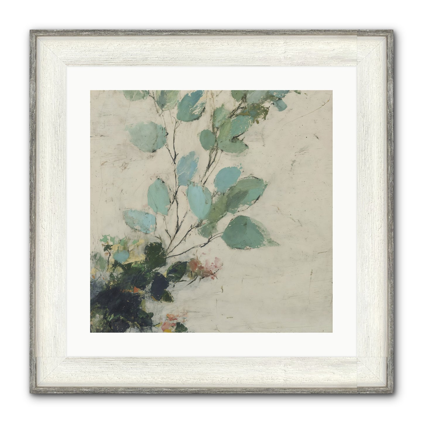 Sacred Beloved Framed Print - Driftwood White 20x20