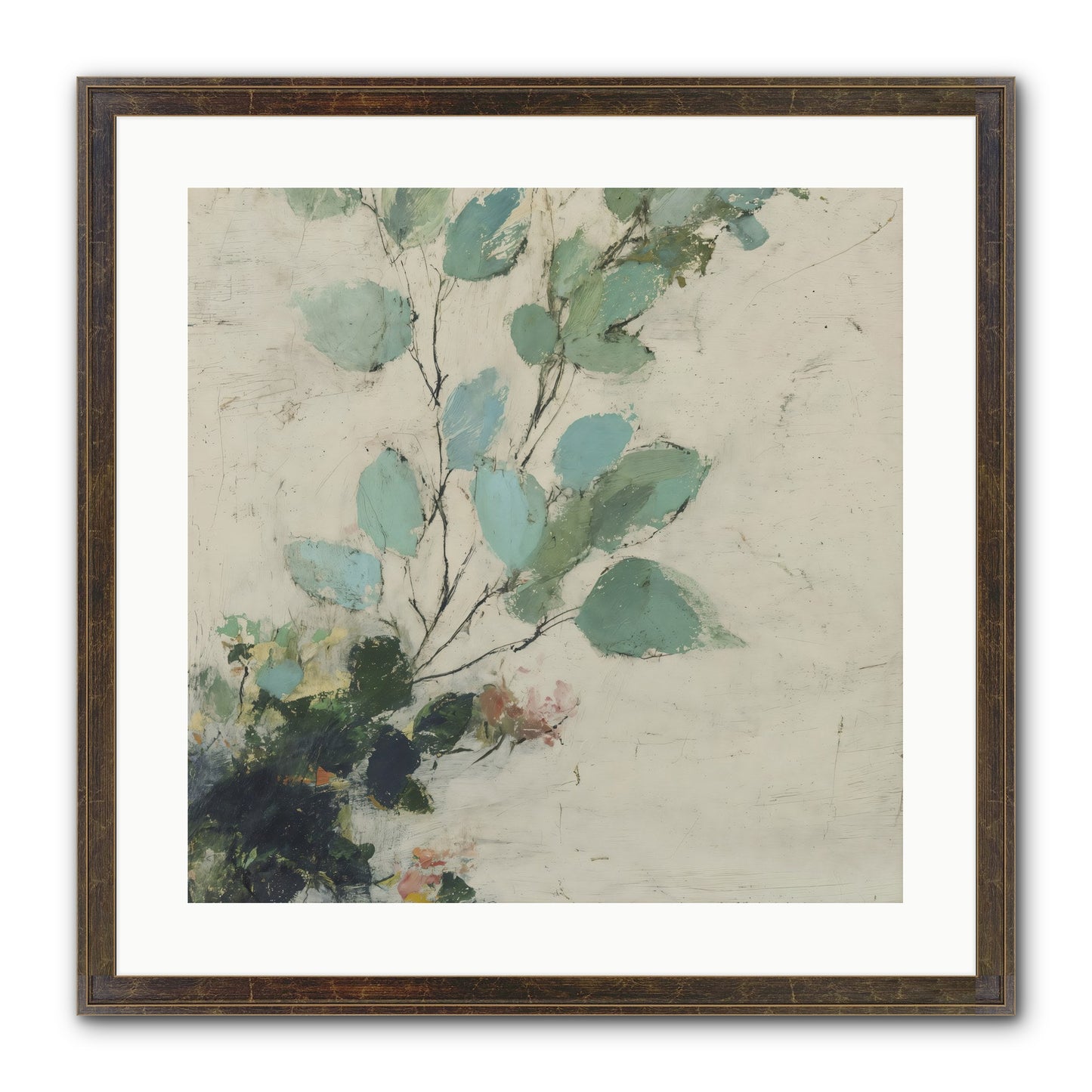 Sacred Beloved Framed Print - Slimwoods Black/Gold 20x20