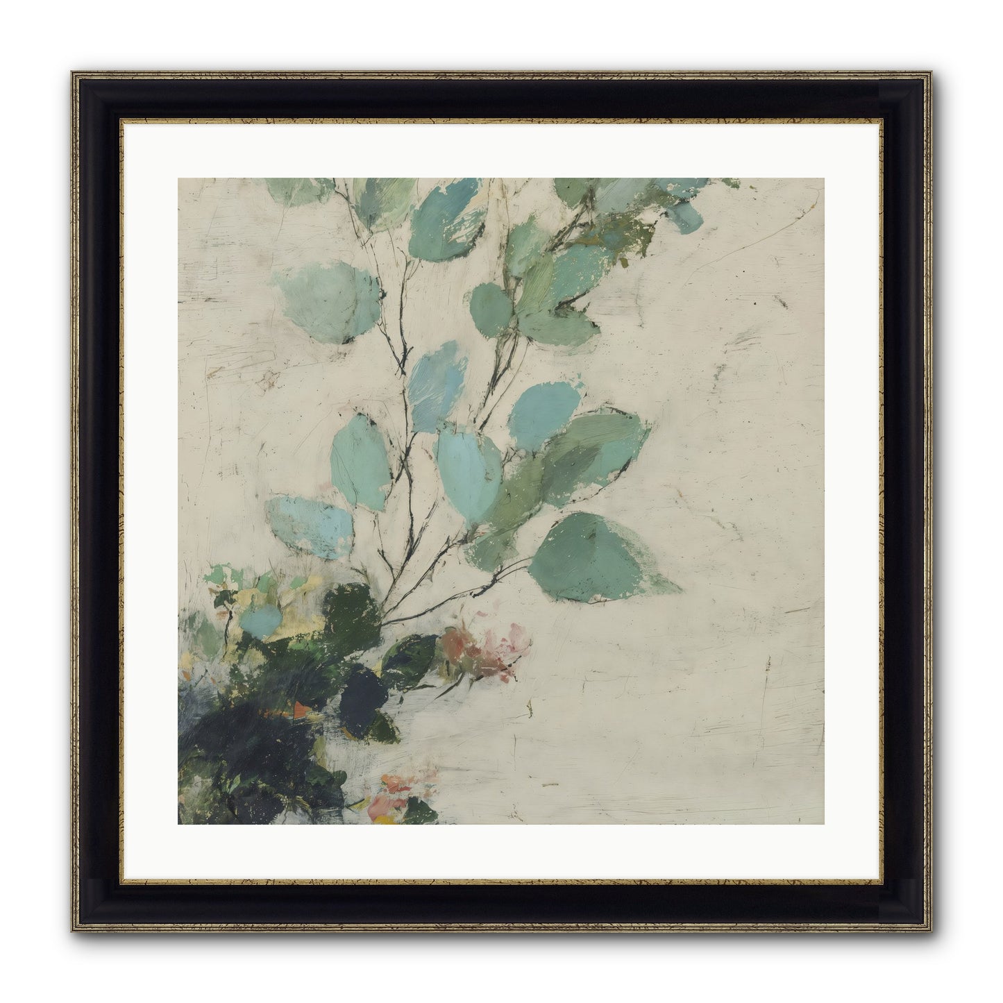 Sacred Beloved Framed Print - Black & Gold 24x24