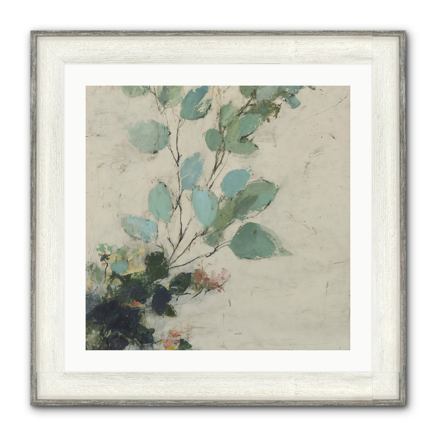Sacred Beloved Framed Print - Driftwood White 24x24