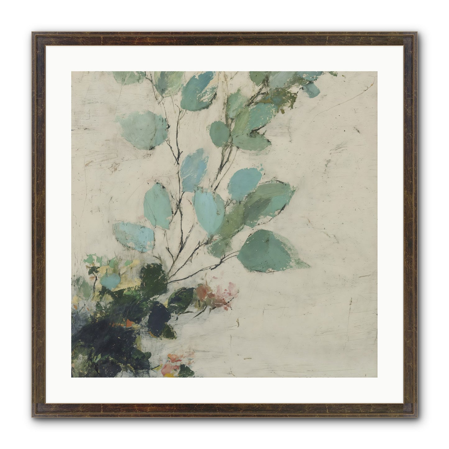 Sacred Beloved Framed Print - Slimwoods Black/Gold 24x24