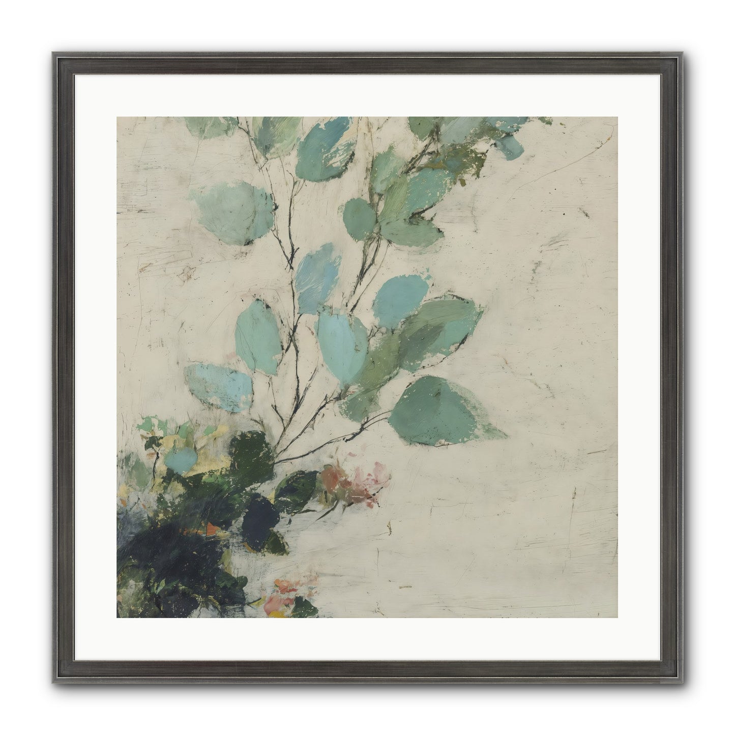 Sacred Beloved Framed Print - Slimwoods Black/Silver 24x24