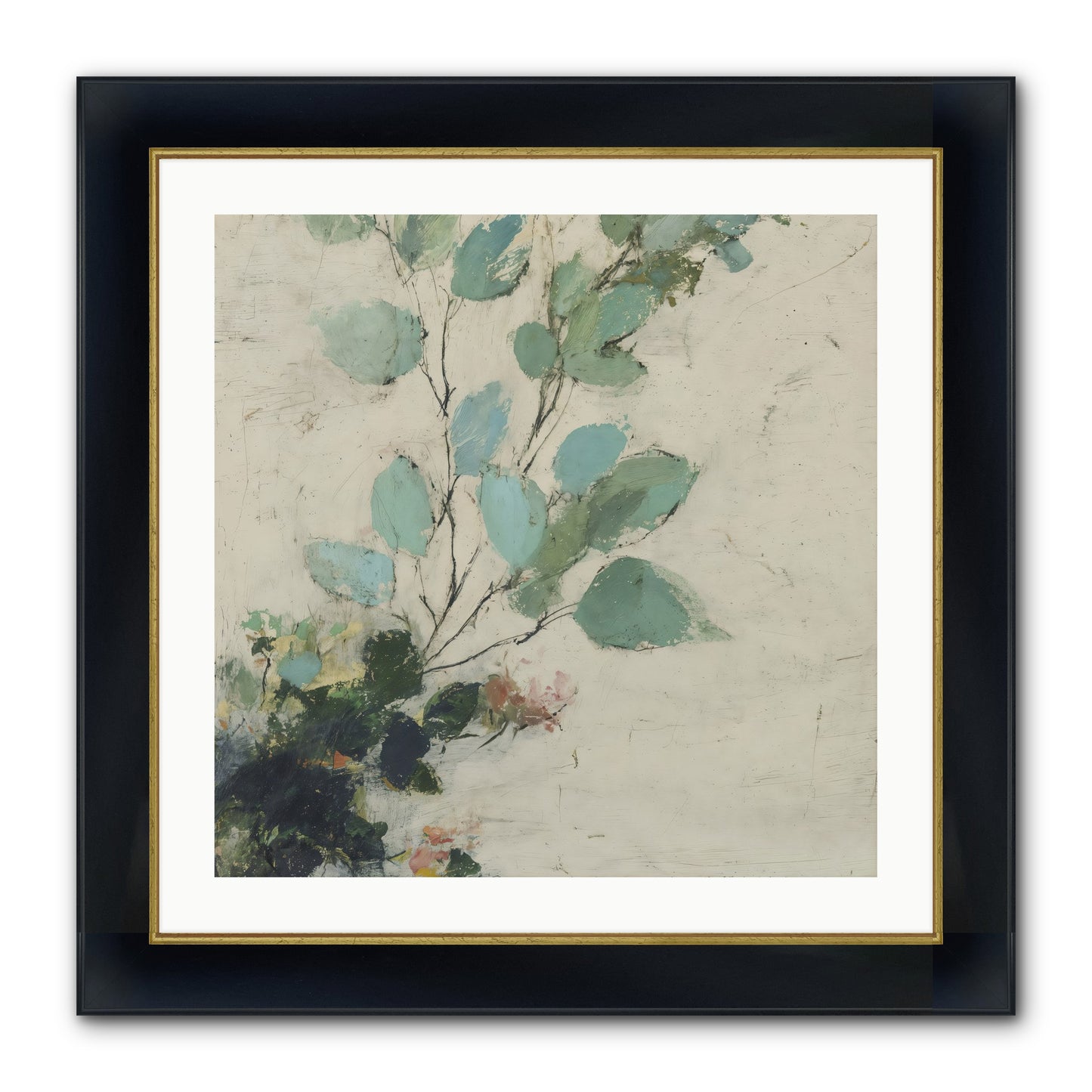 Sacred Beloved Framed Print - Wide Black w/Gold 24x24