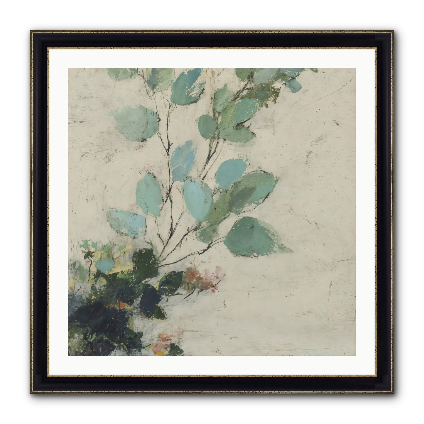 Sacred Beloved Framed Print - Black & Gold 30x30
