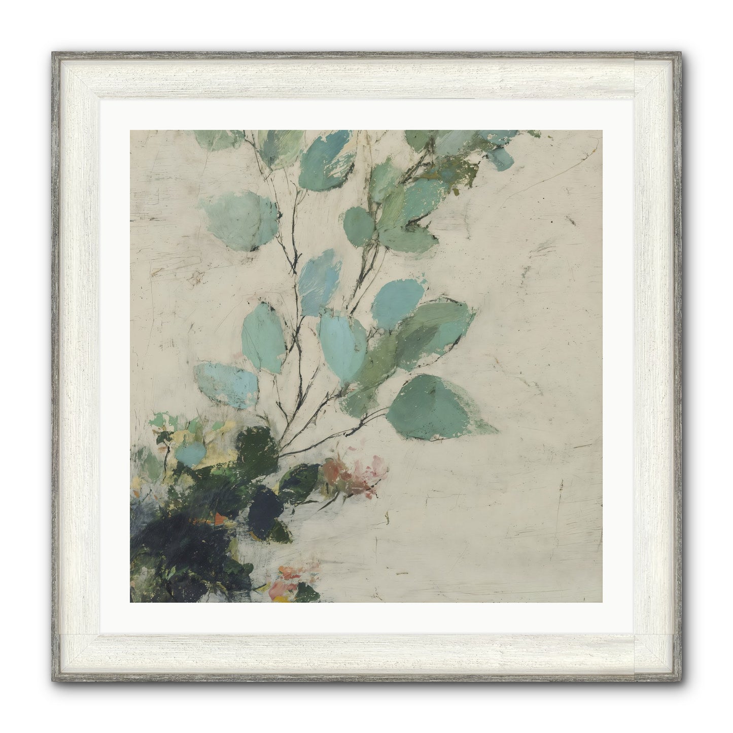 Sacred Beloved Framed Print - Driftwood White 30x30