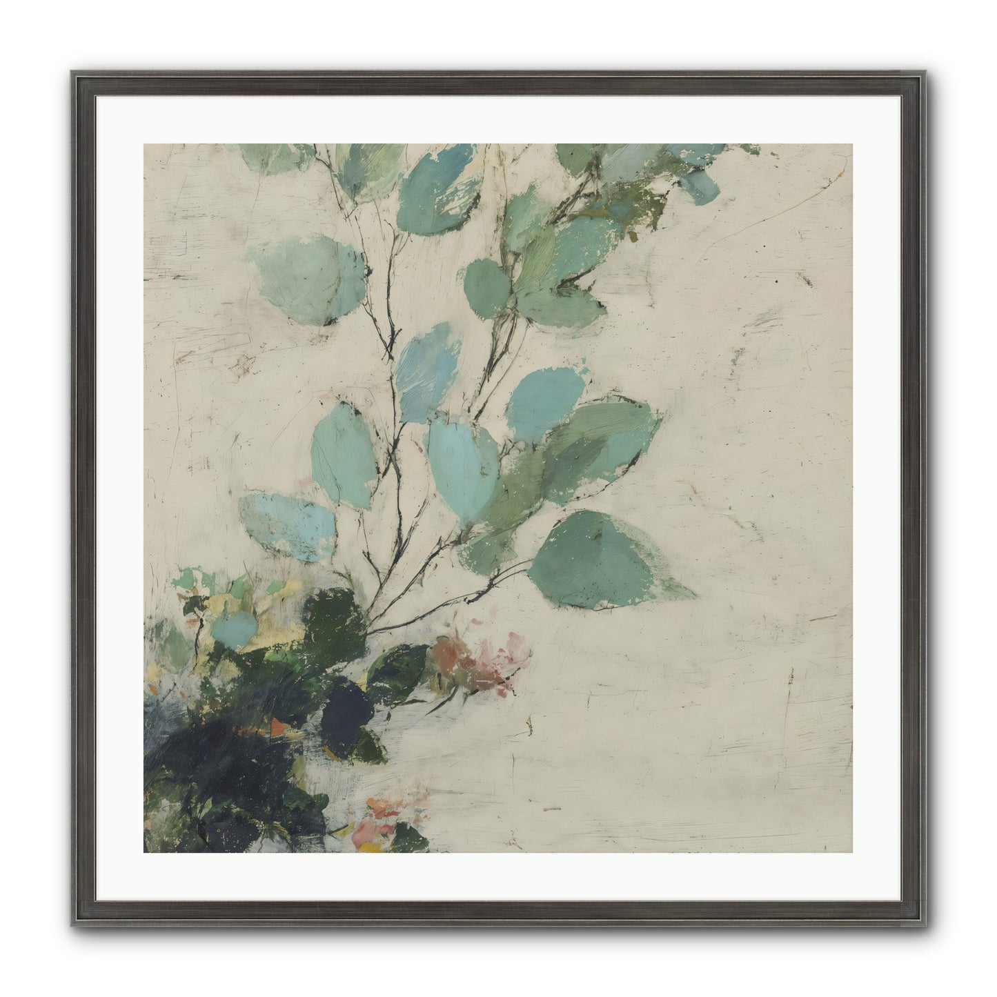 Sacred Beloved Framed Print - Slimwoods Black/Silver 30x30