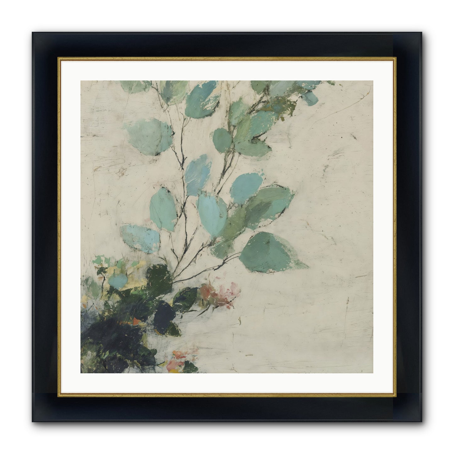 Sacred Beloved Framed Print - Wide Black w/Gold 30x30