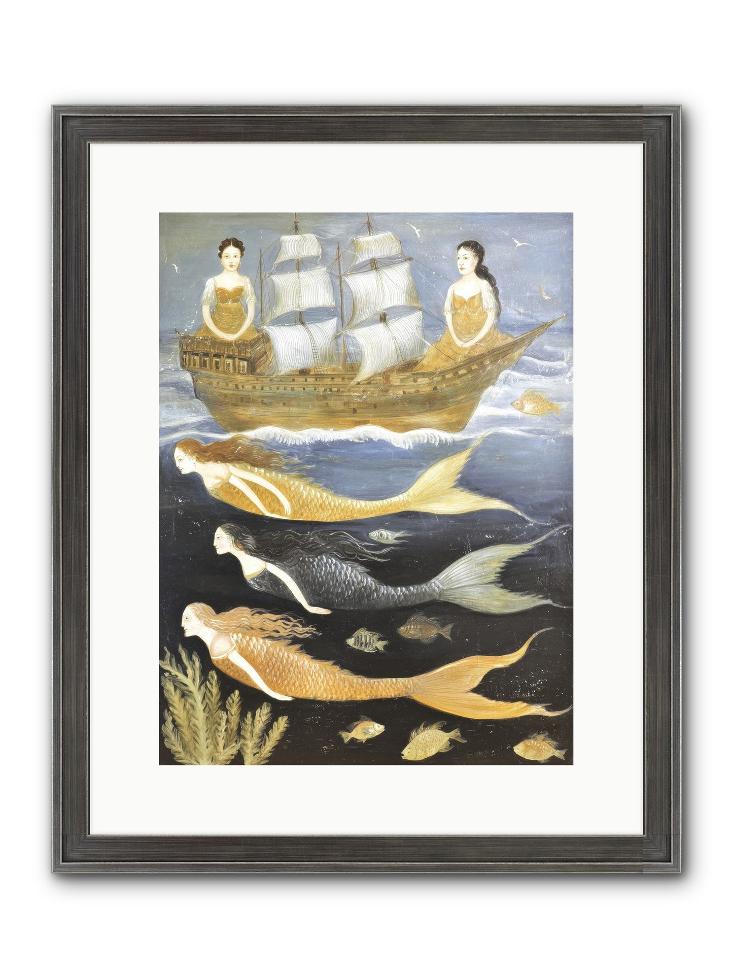 Sacred Sirens Framed Print - Slimwoods Black/Silver 12x16