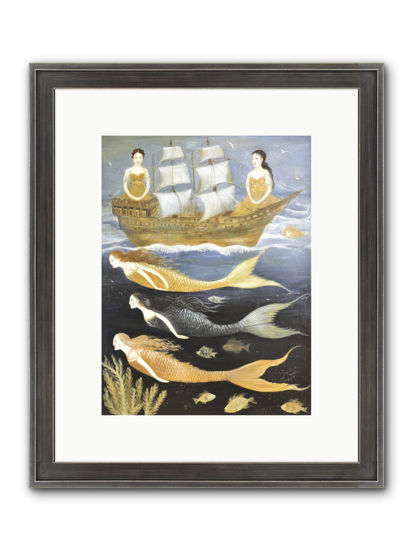 Sacred Sirens Framed Print - Slimwoods Black/Silver 9x12