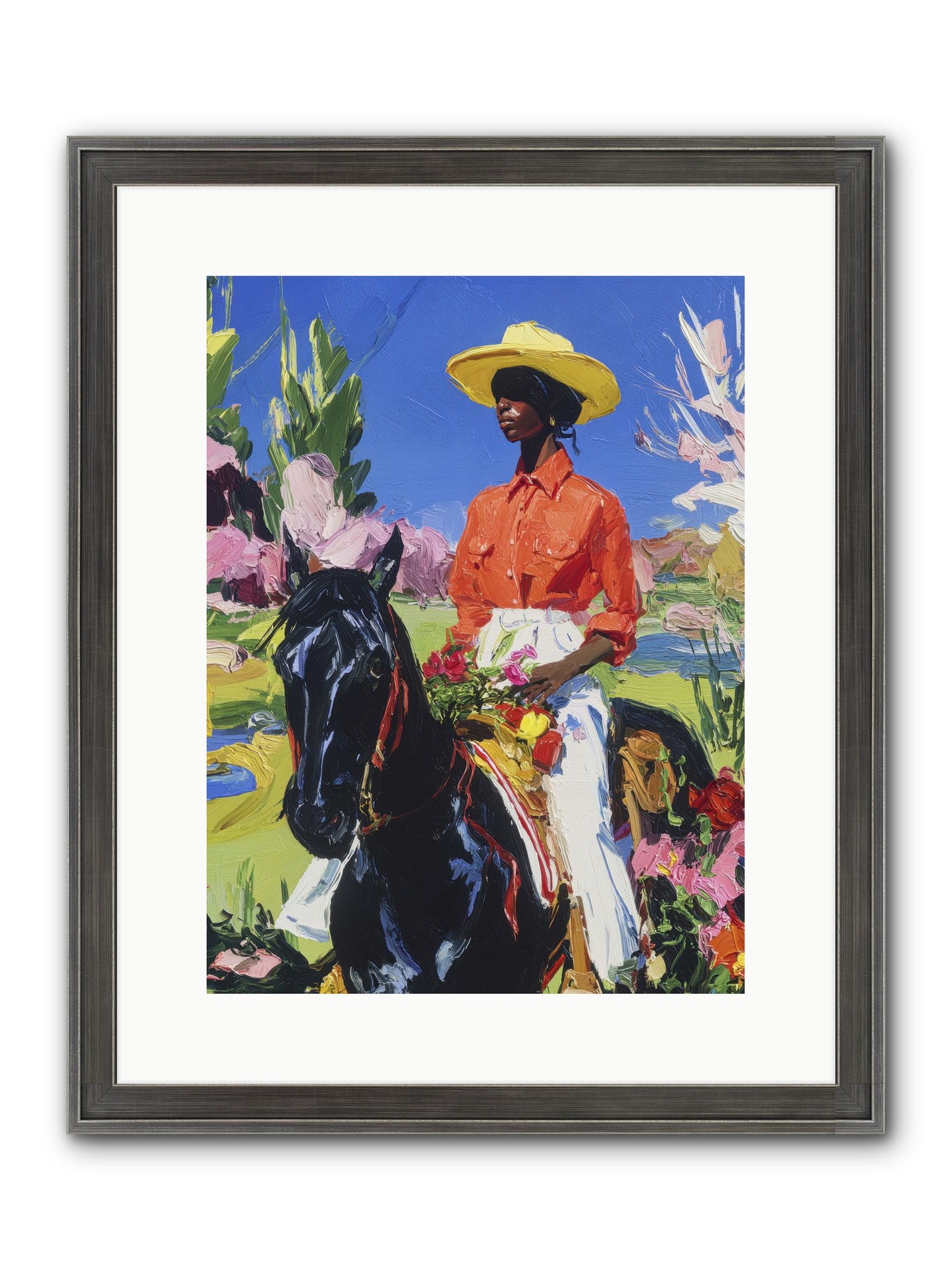 Sacred & Slow Morning Framed Print - Slimwoods Black/Silver 12x16