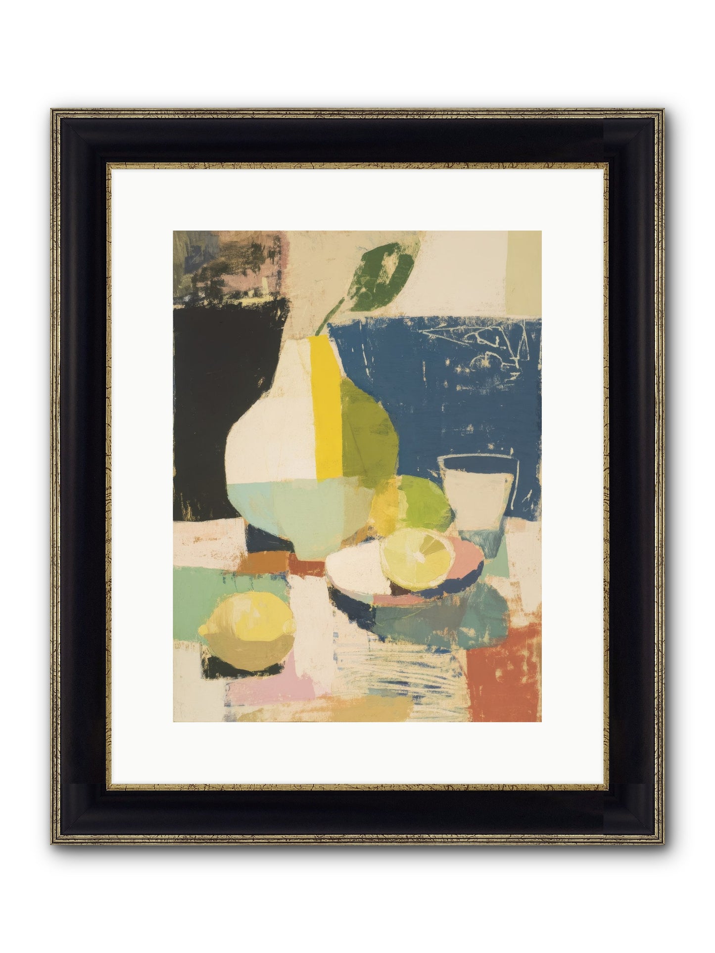 Sacred Space Framed Print - Black & Gold 12x16