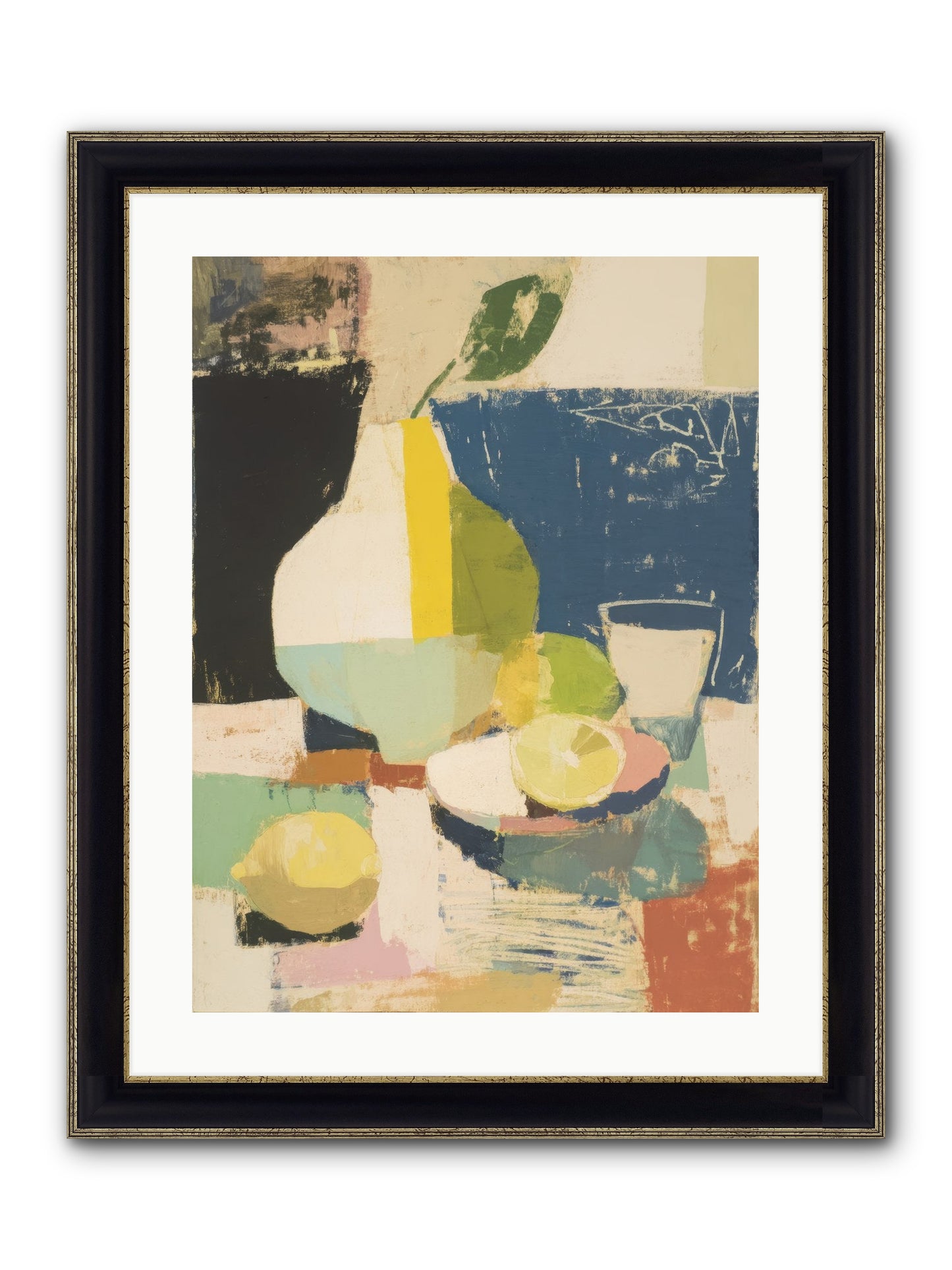 Sacred Space Framed Print - Black & Gold 18x24