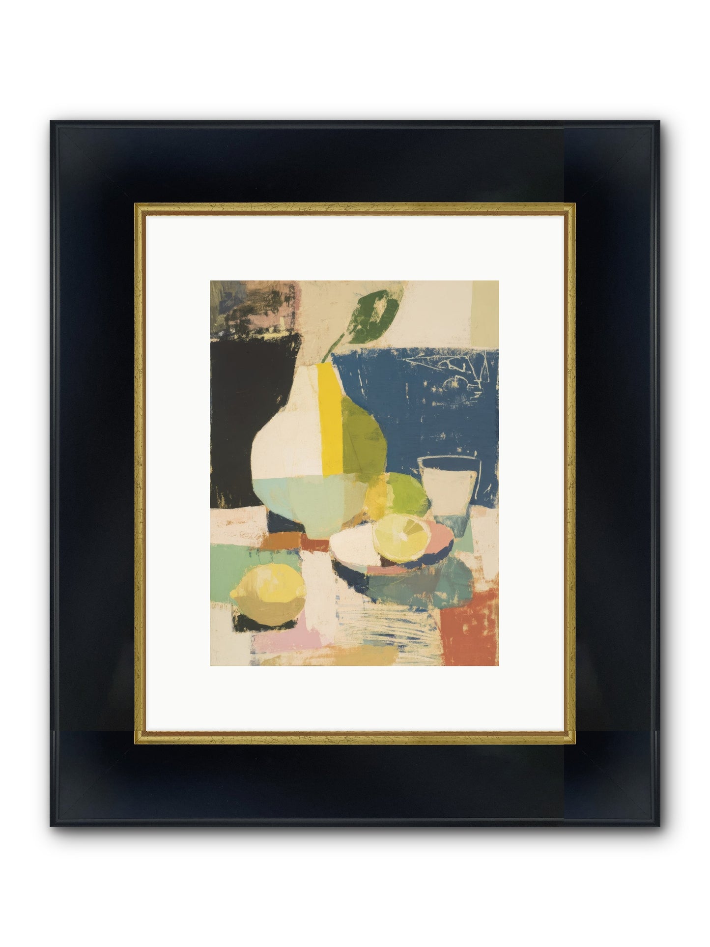 Sacred Space Framed Print - Wide Black w/Gold 9x12