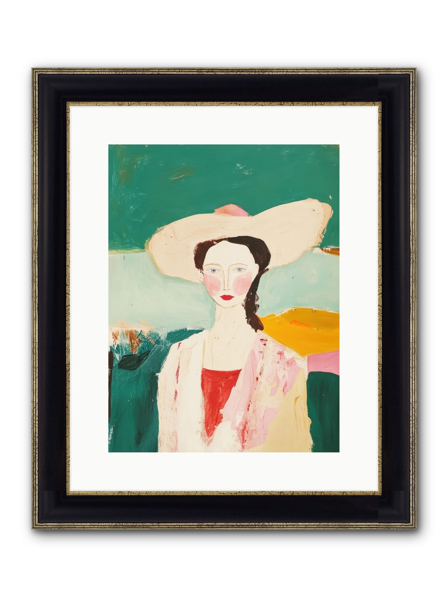 Saddle Savvy Belle Framed Print - Black & Gold 12x16