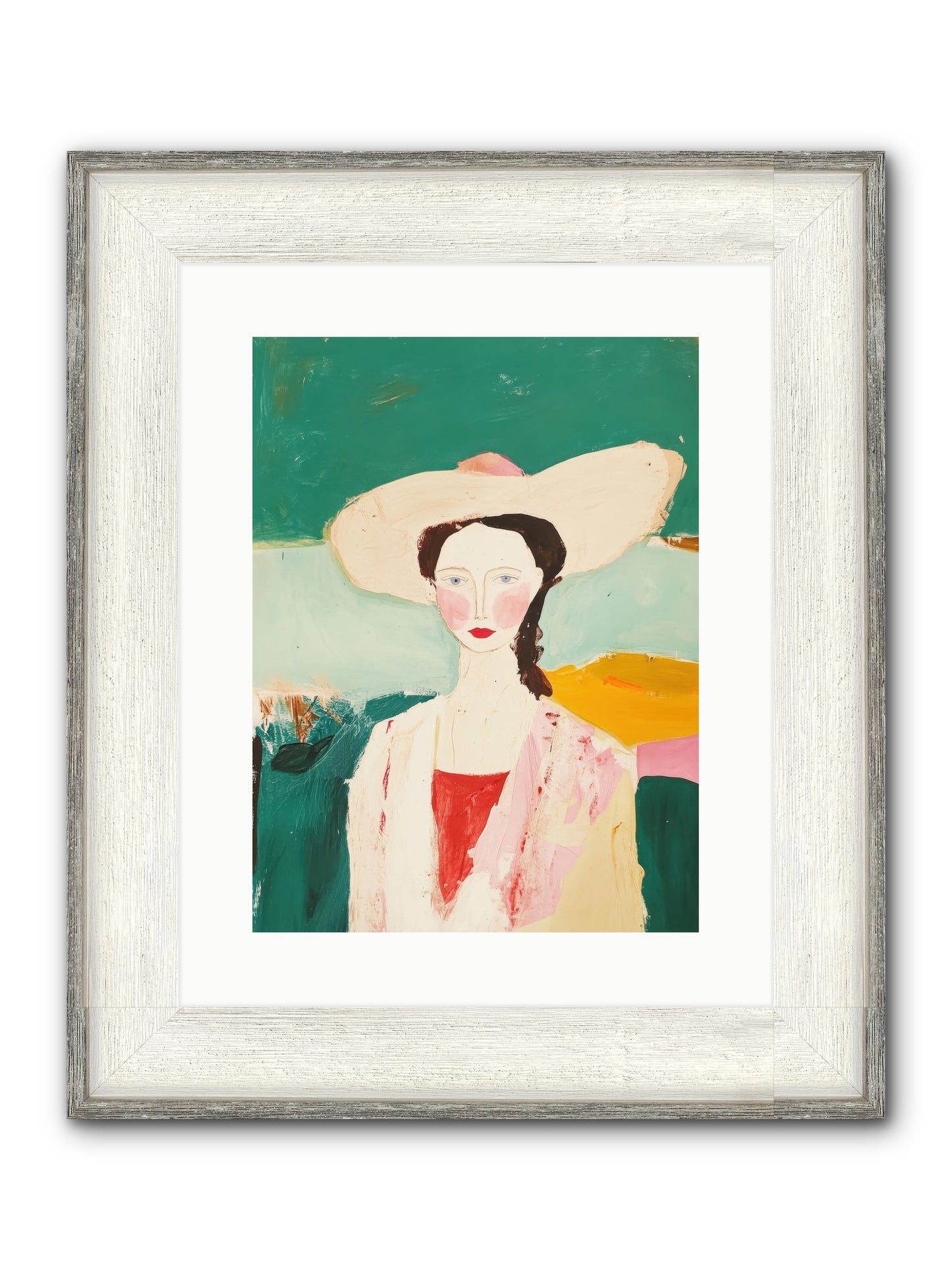 Saddle Savvy Belle Framed Print - Driftwood White 12x16