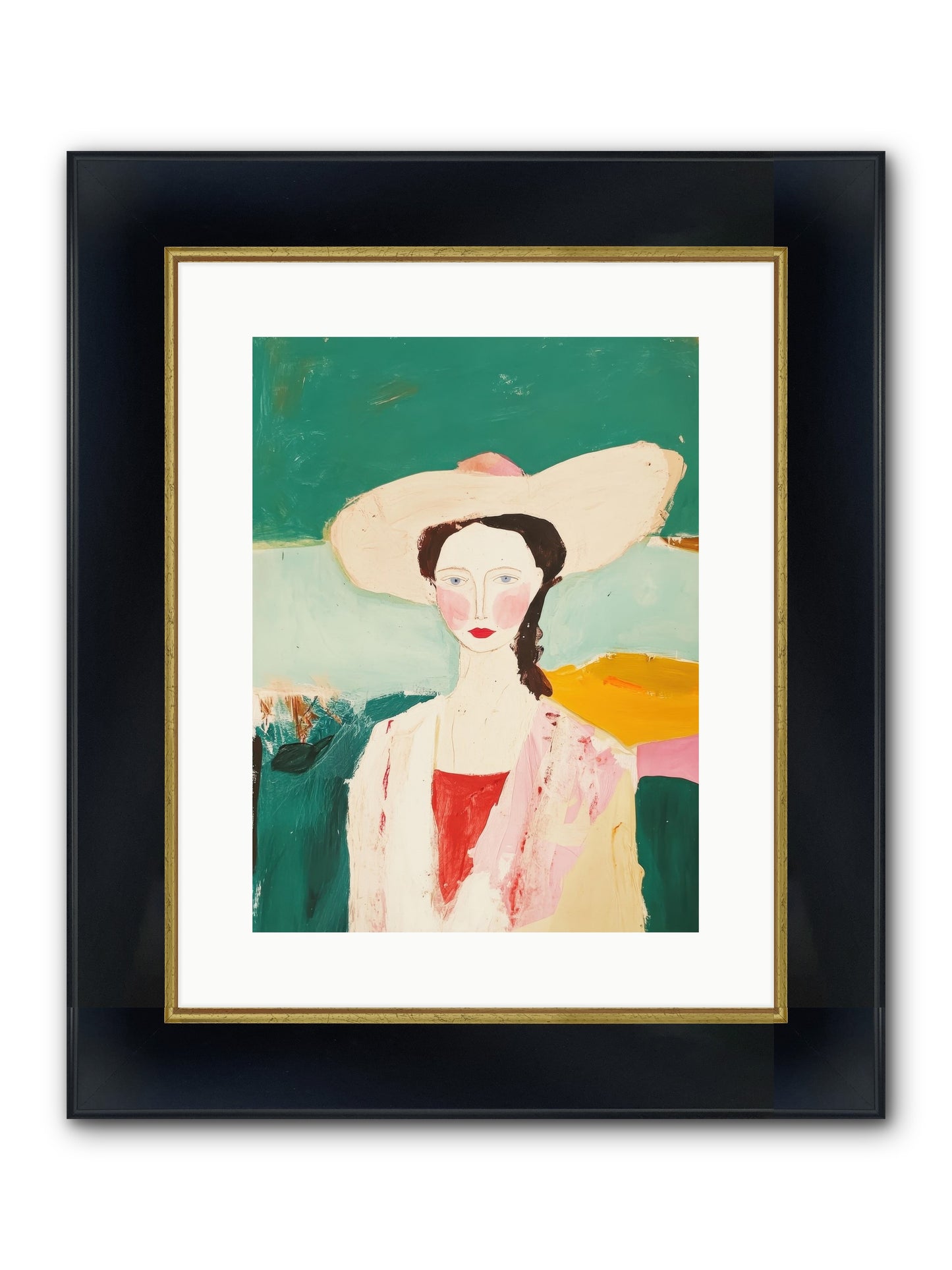 Saddle Savvy Belle Framed Print - Wide Black w/Gold 12x16