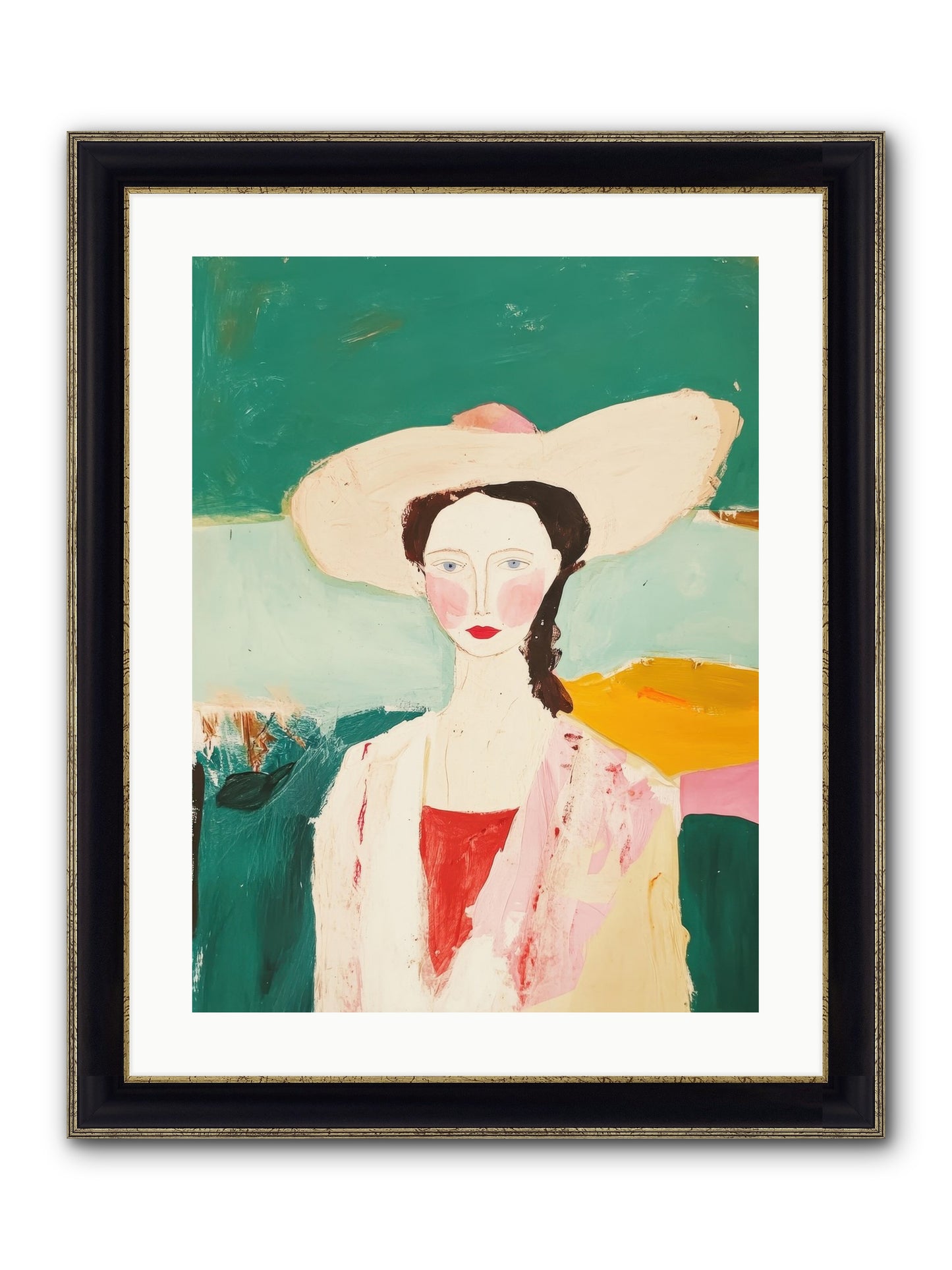 Saddle Savvy Belle Framed Print - Black & Gold 18x24