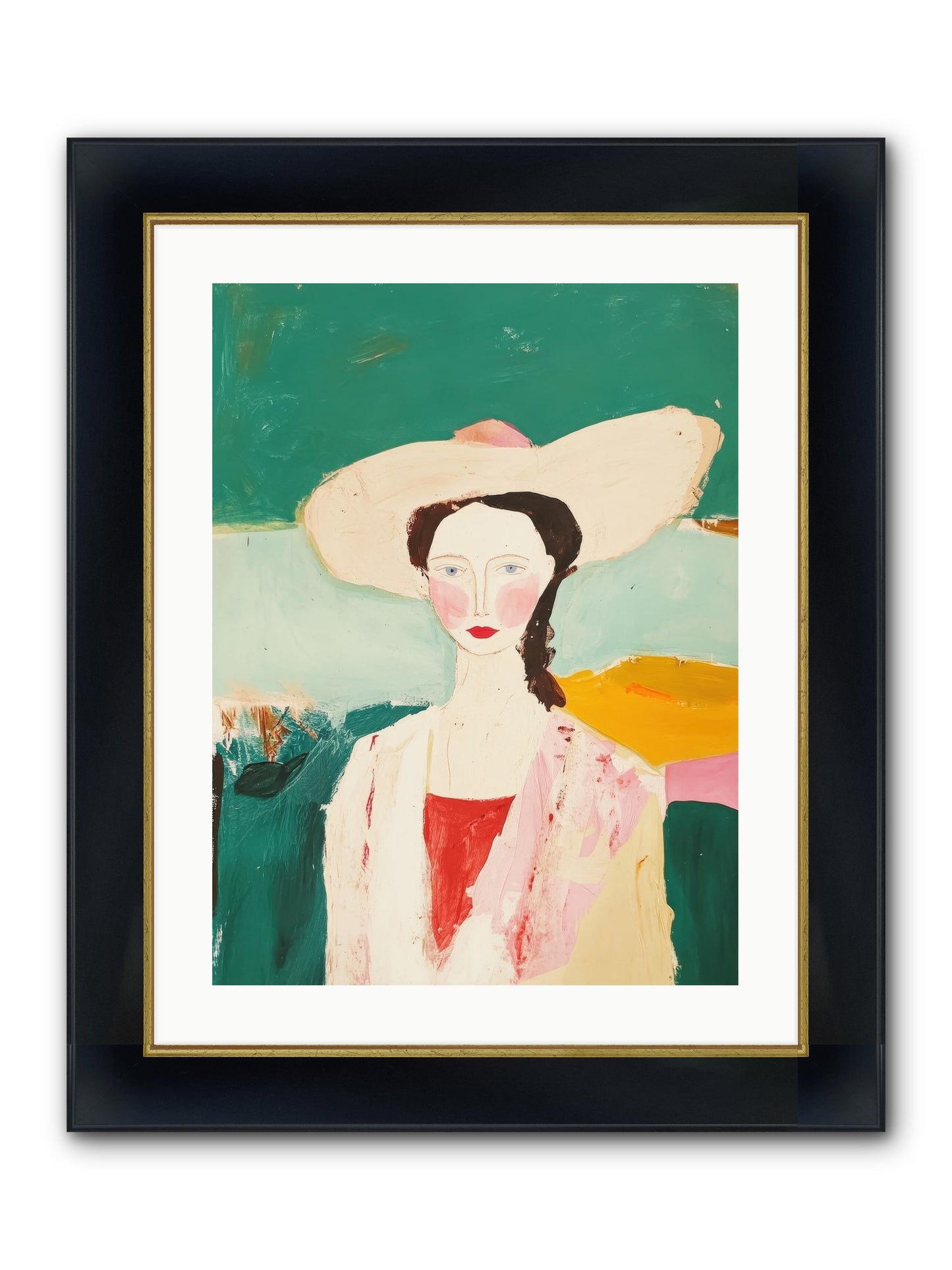 Saddle Savvy Belle Framed Print - Wide Black w/Gold 18x24