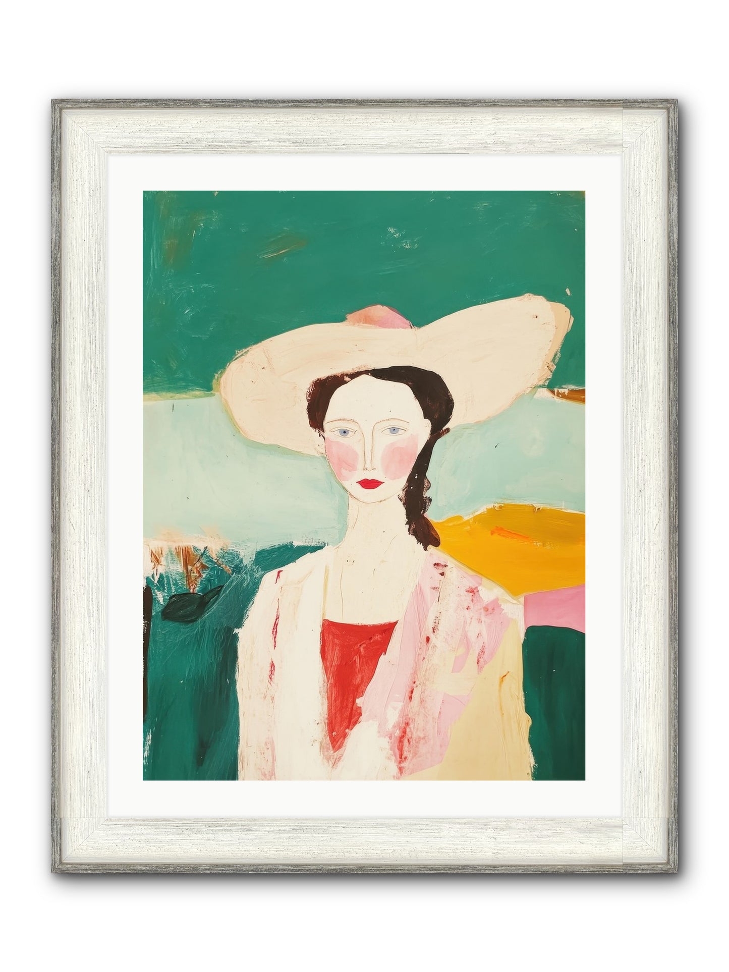 Saddle Savvy Belle Framed Print - Driftwood White 24x32