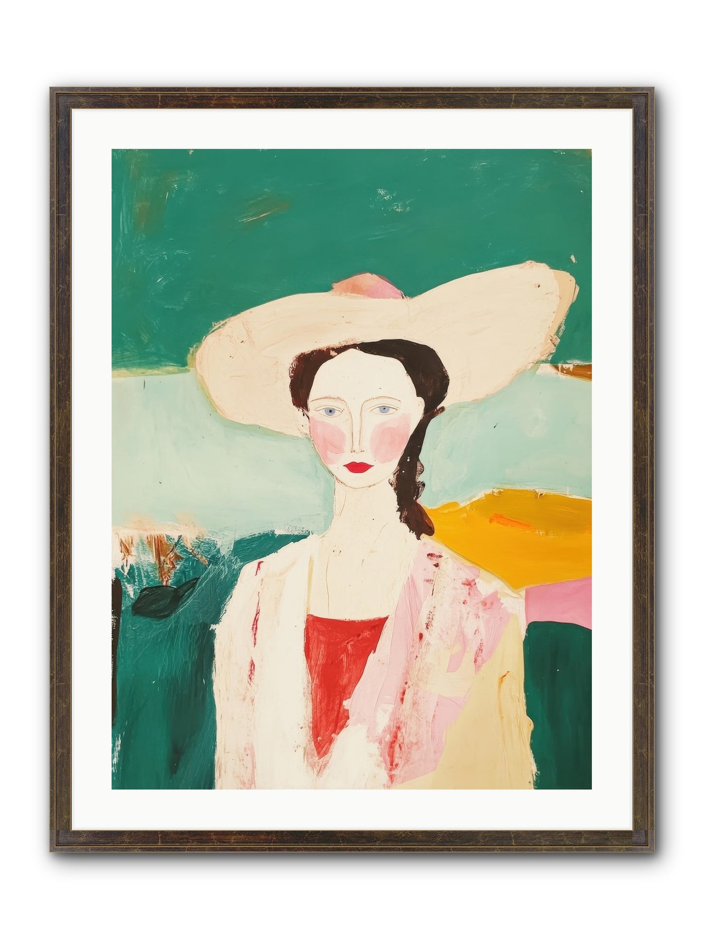 Saddle Savvy Belle Framed Print - Slimwoods Black/Gold 24x32