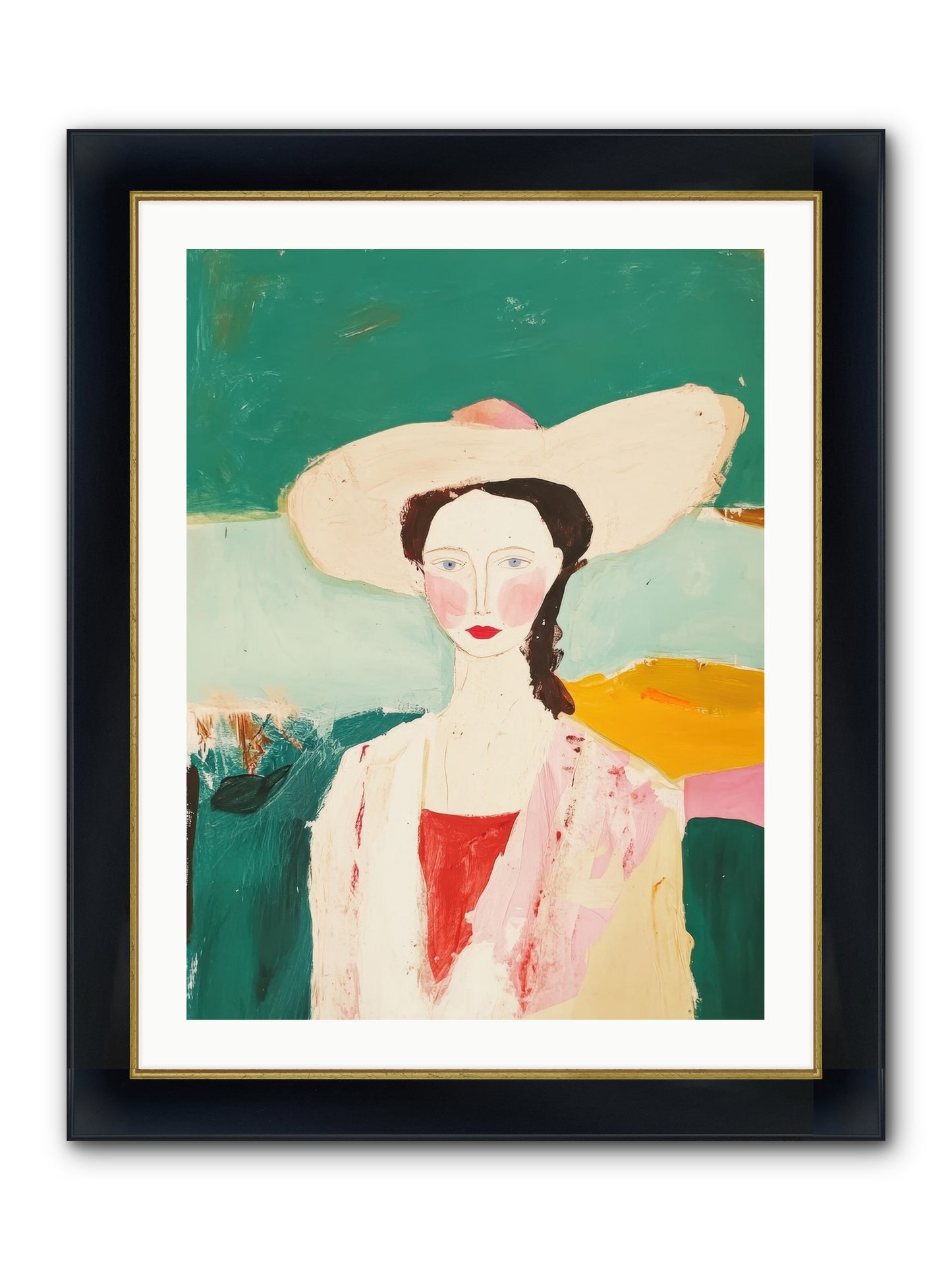 Saddle Savvy Belle Framed Print - Wide Black w/Gold 24x32