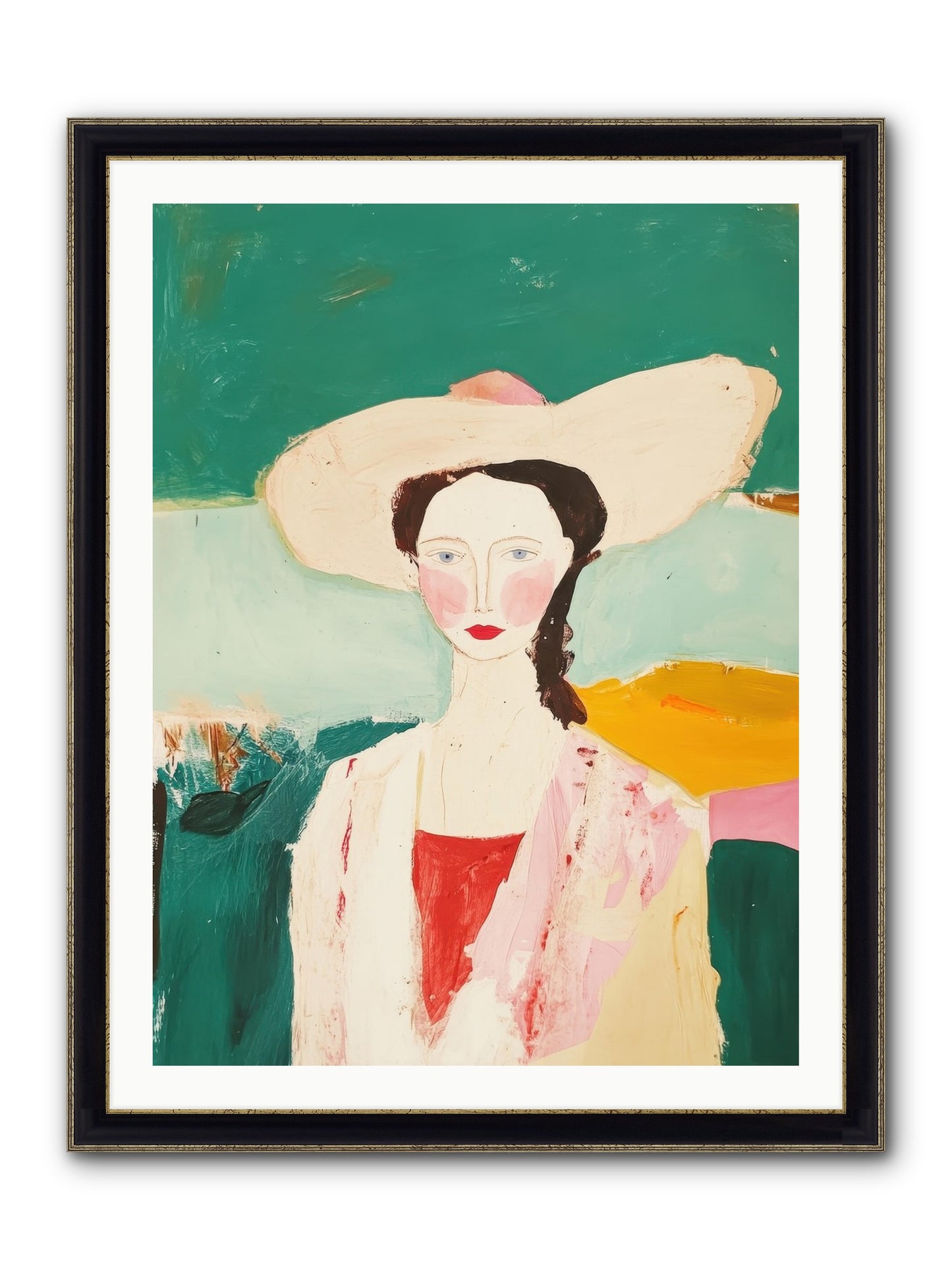 Saddle Savvy Belle Framed Print - Black & Gold 30x40