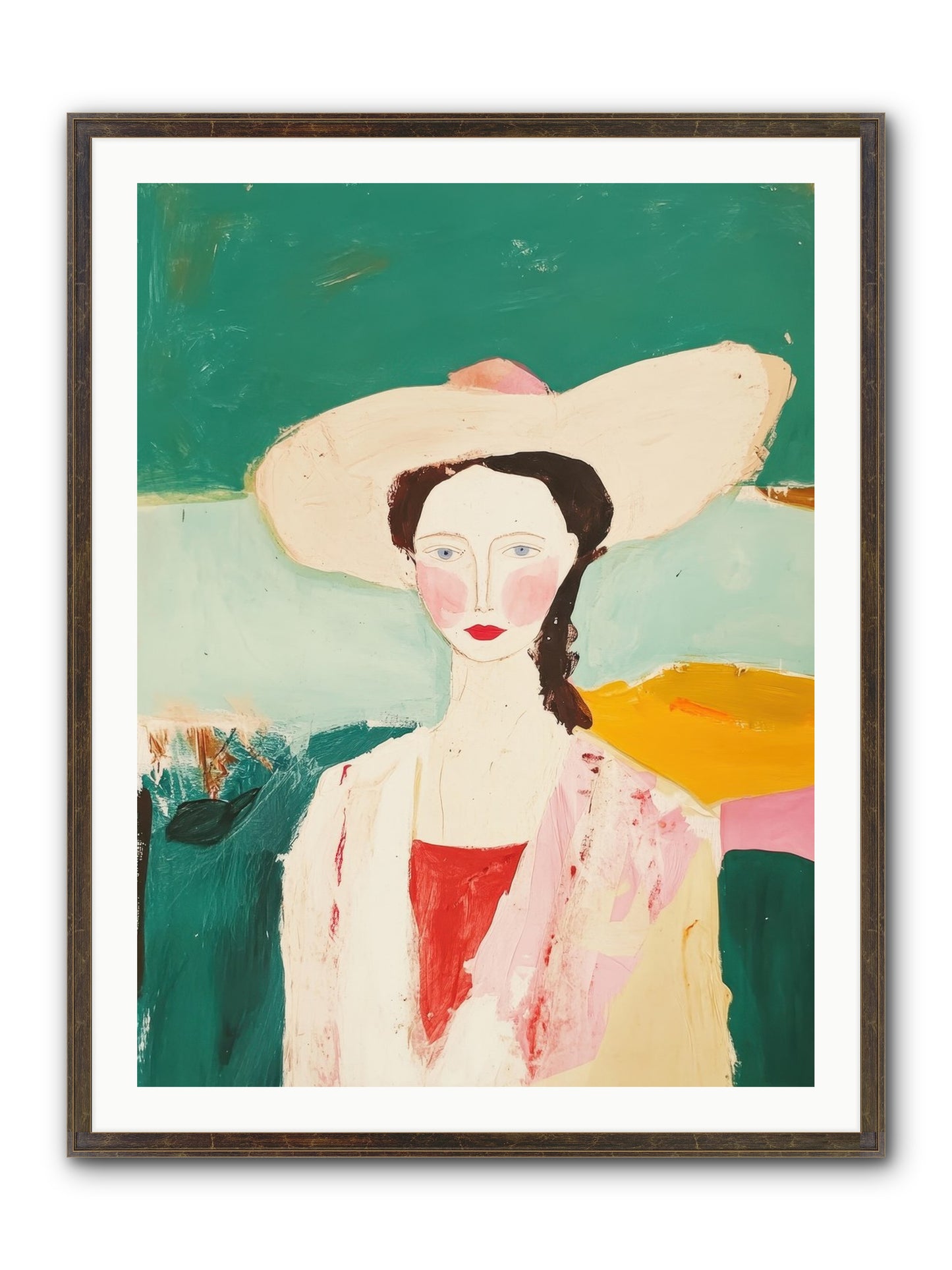 Saddle Savvy Belle Framed Print - Slimwoods Black/Gold 30x40