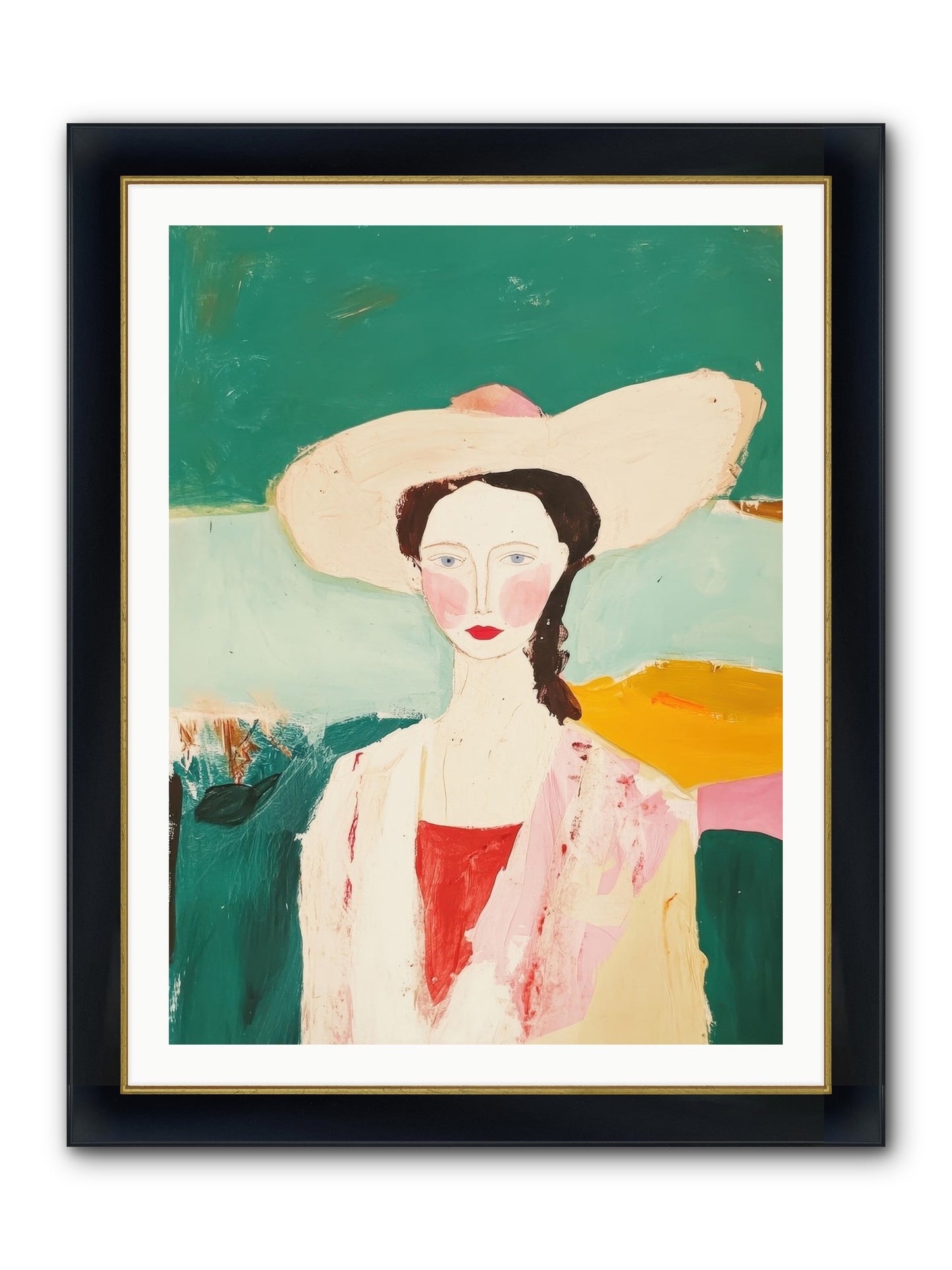 Saddle Savvy Belle Framed Print - Wide Black w/Gold 30x40