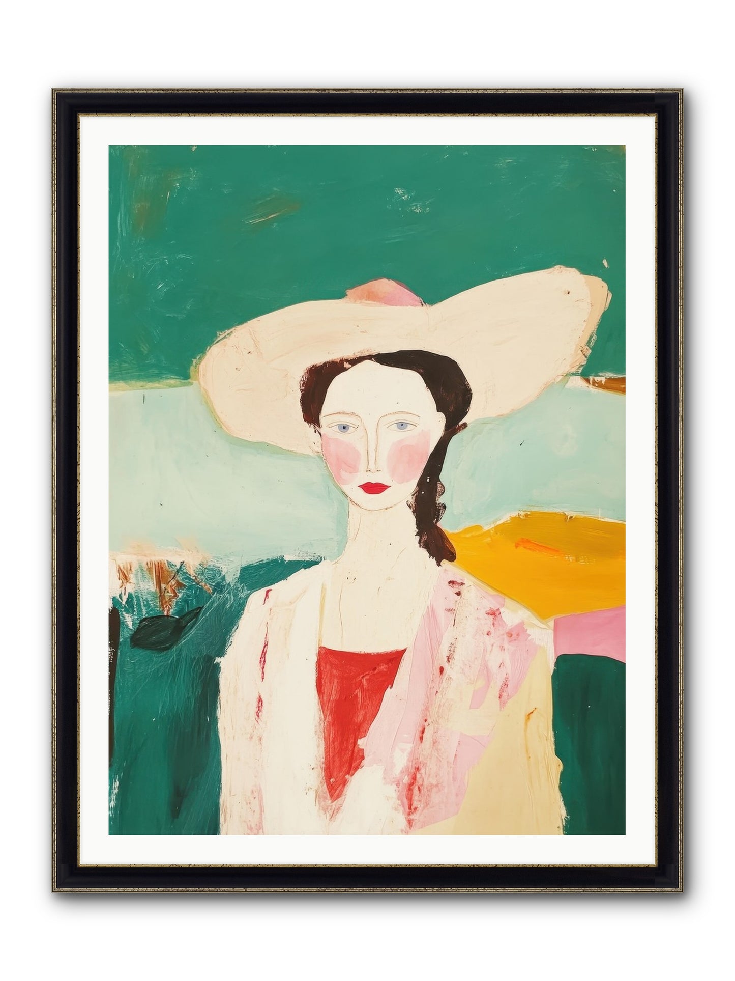 Saddle Savvy Belle Framed Print - Black & Gold 36x48