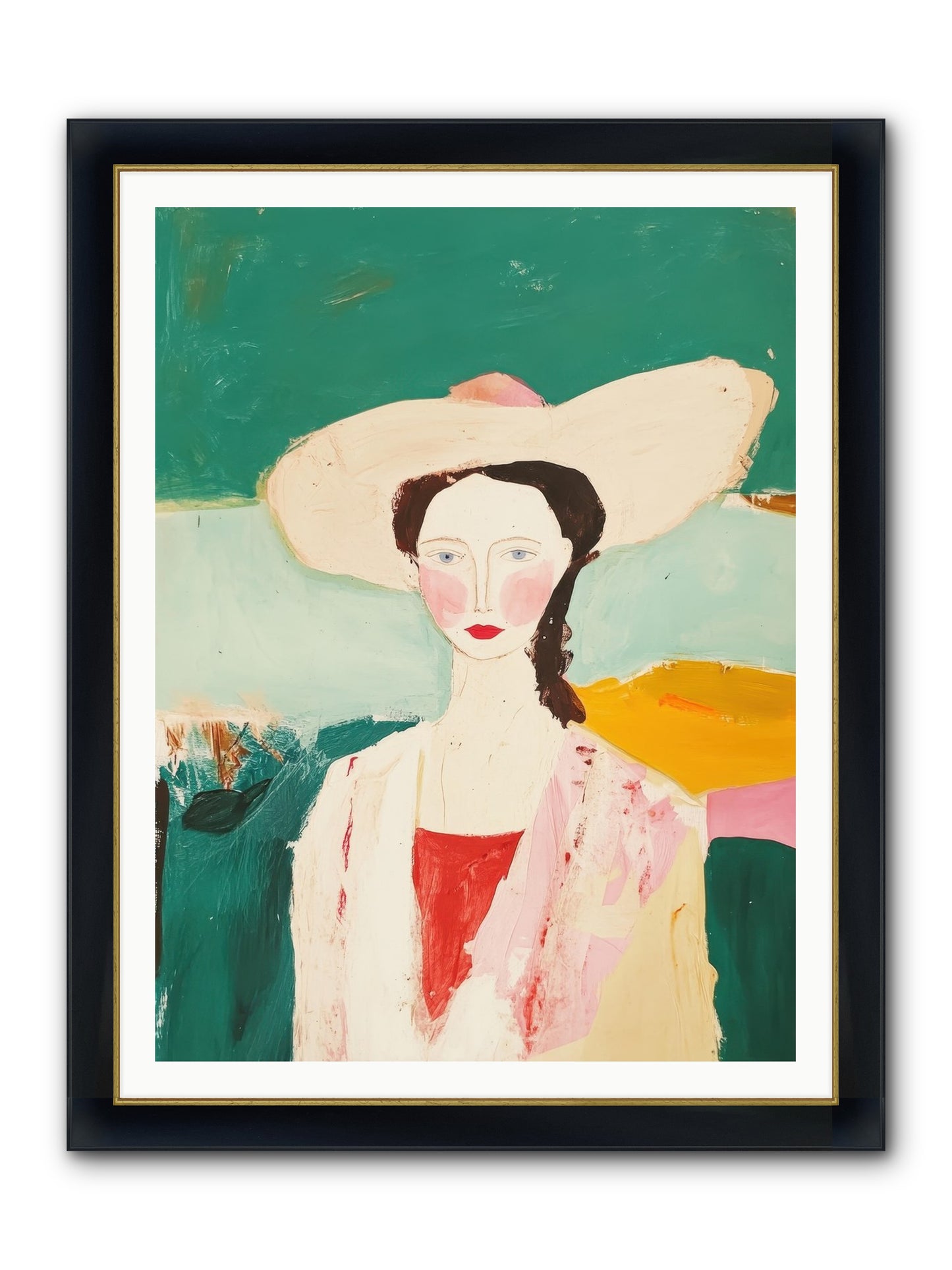 Saddle Savvy Belle Framed Print - Wide Black w/Gold 36x48