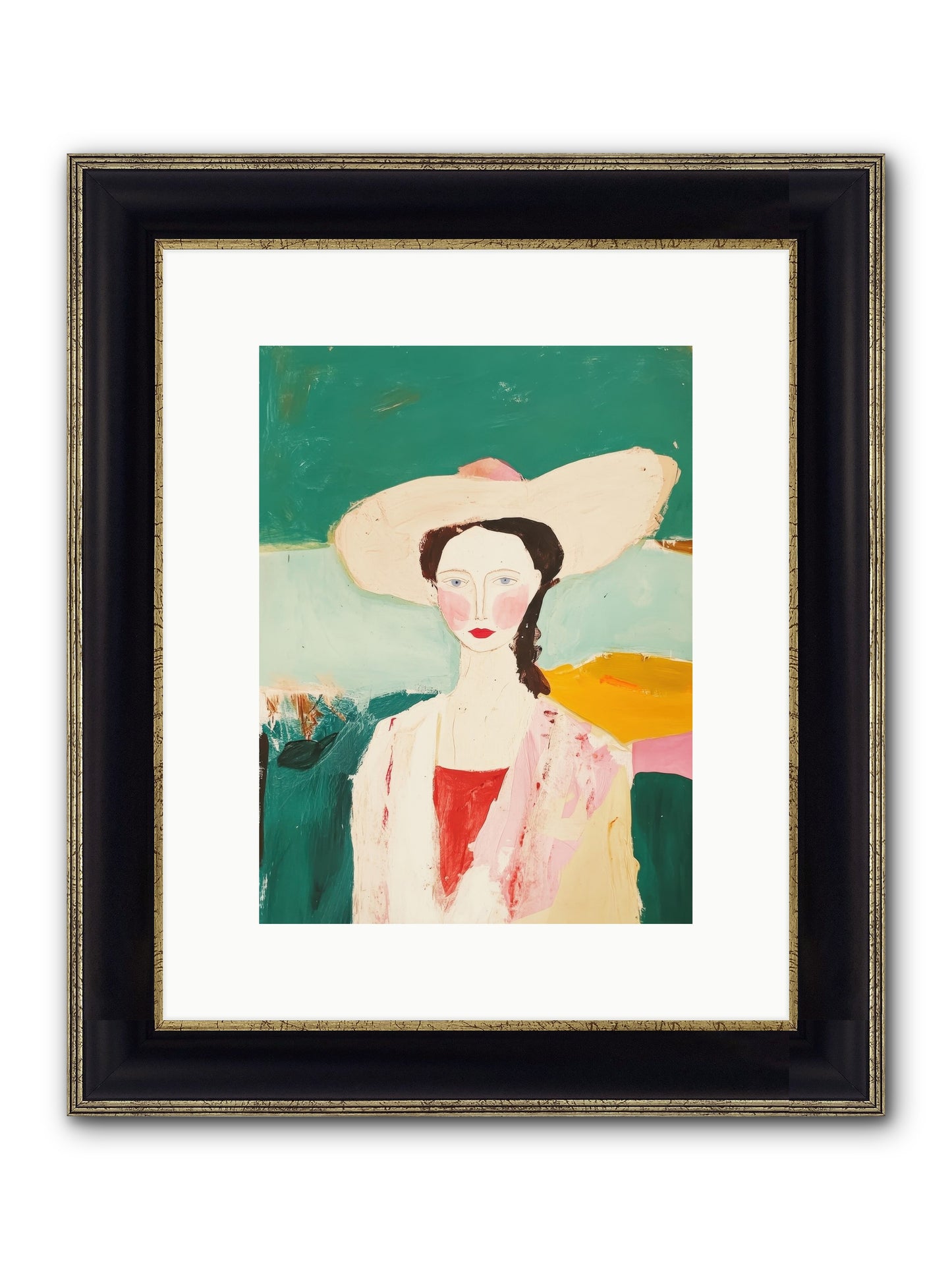 Saddle Savvy Belle Framed Print - Black & Gold 9x12