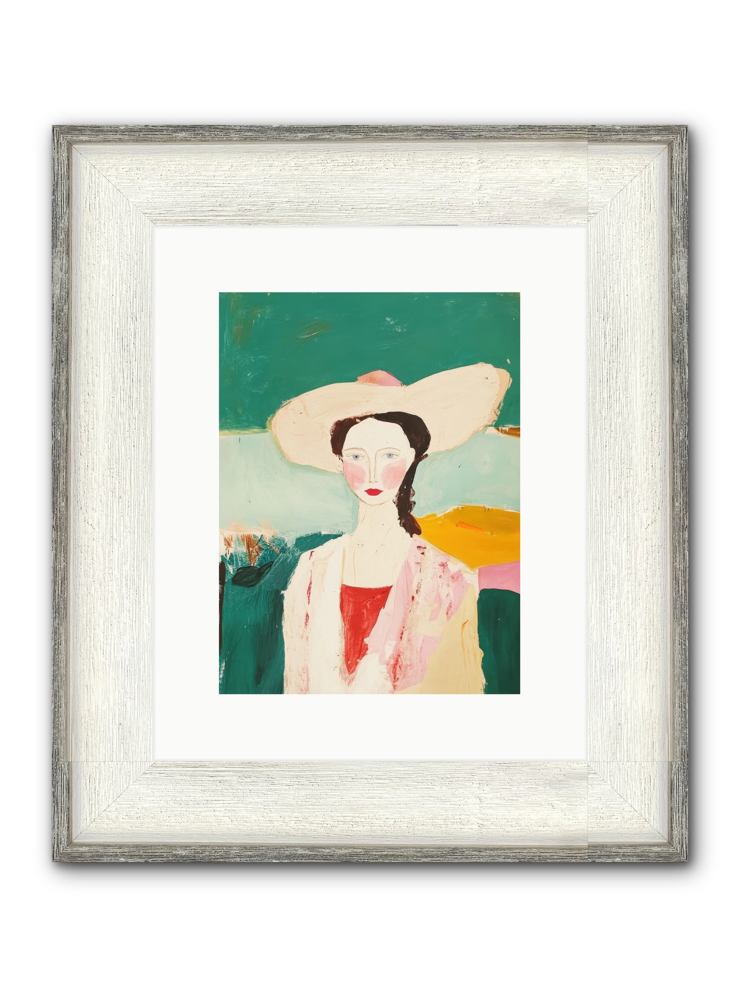 Saddle Savvy Belle Framed Print - Driftwood White 9x12
