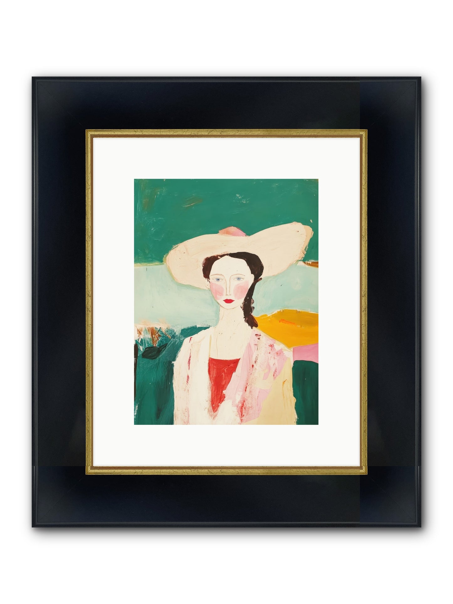 Saddle Savvy Belle Framed Print - Wide Black w/Gold 9x12