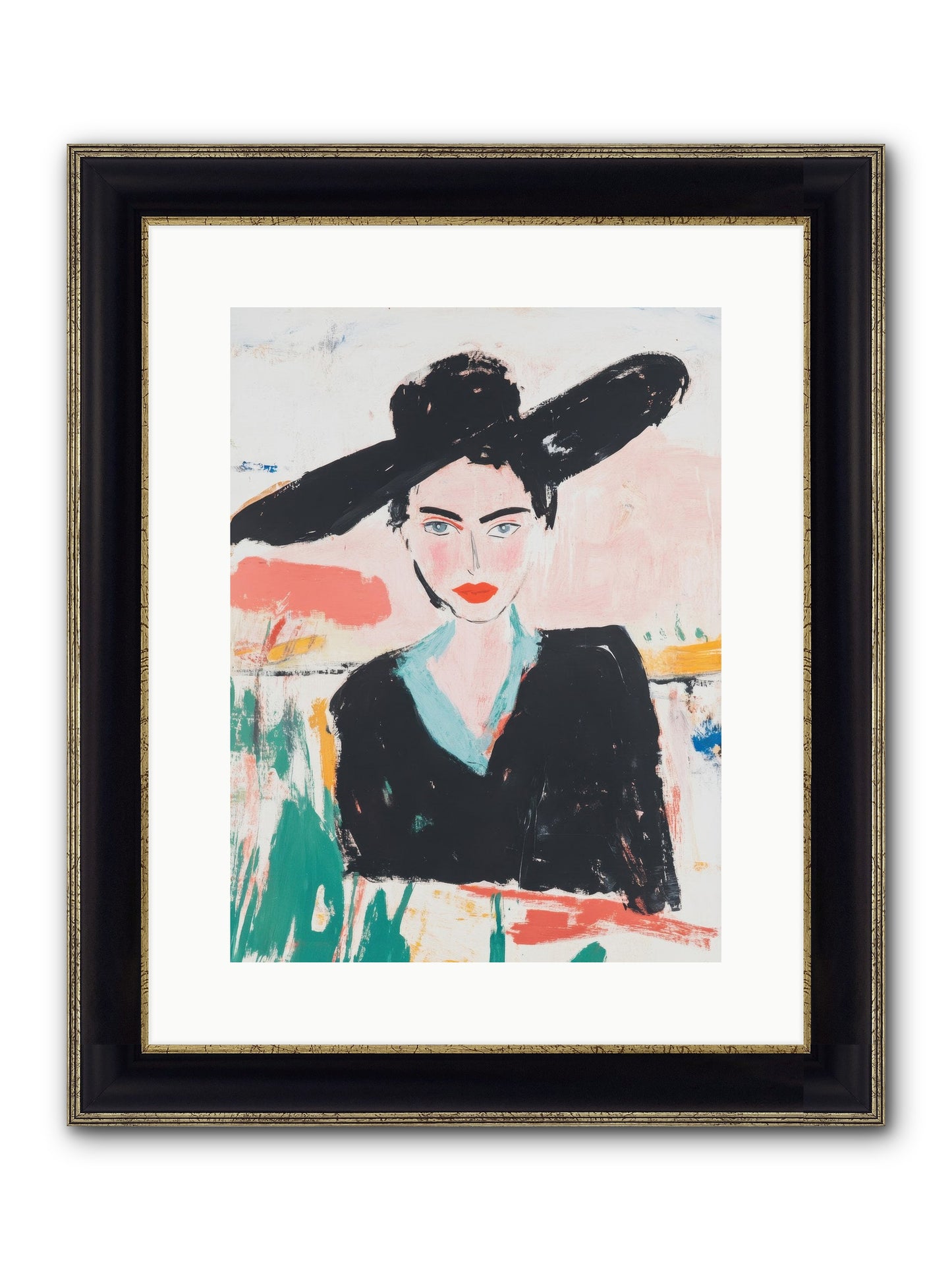 Saddlemaker's Pride Framed Print - Black & Gold 12x16