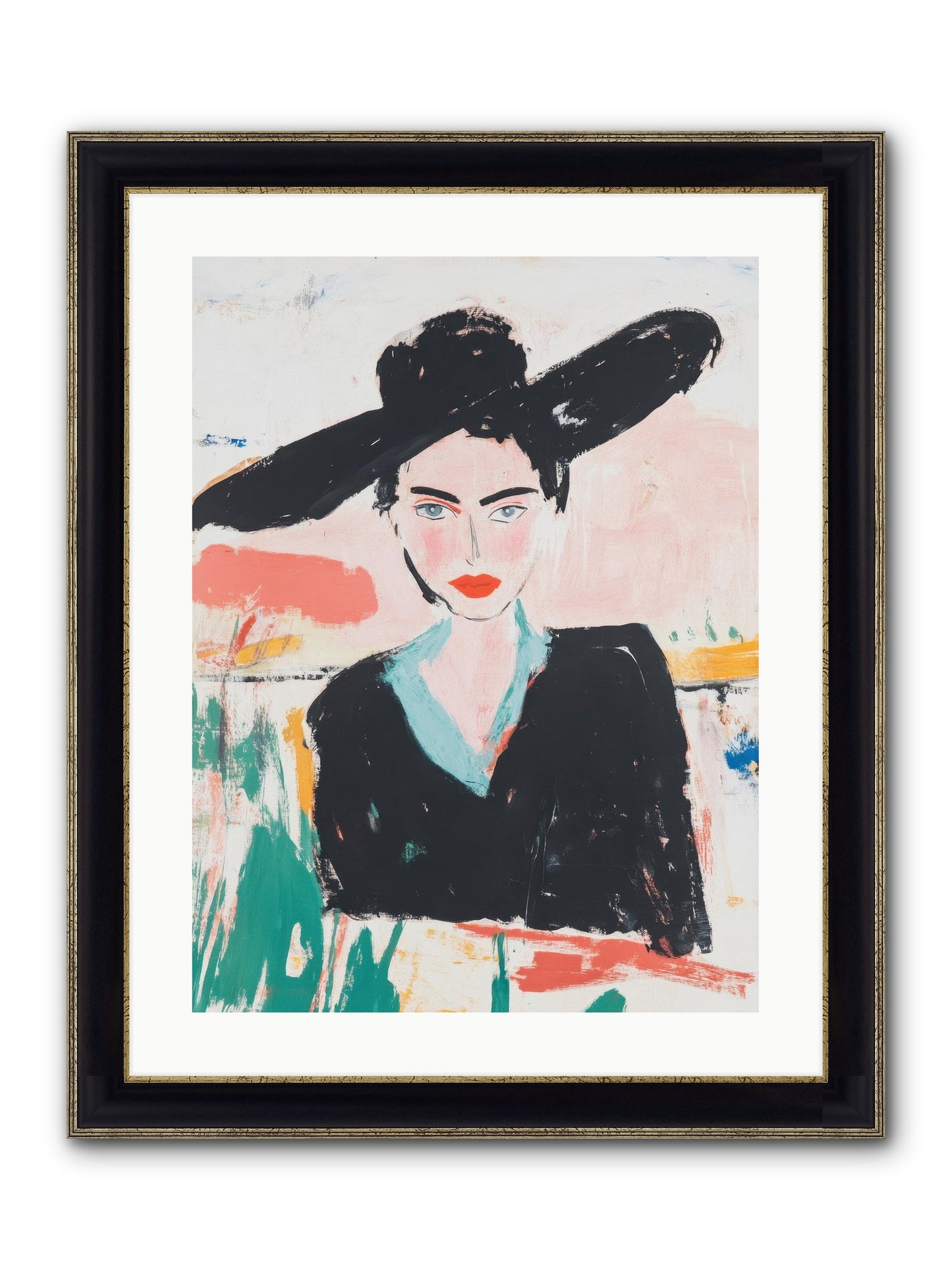 Saddlemaker's Pride Framed Print - Black & Gold 18x24