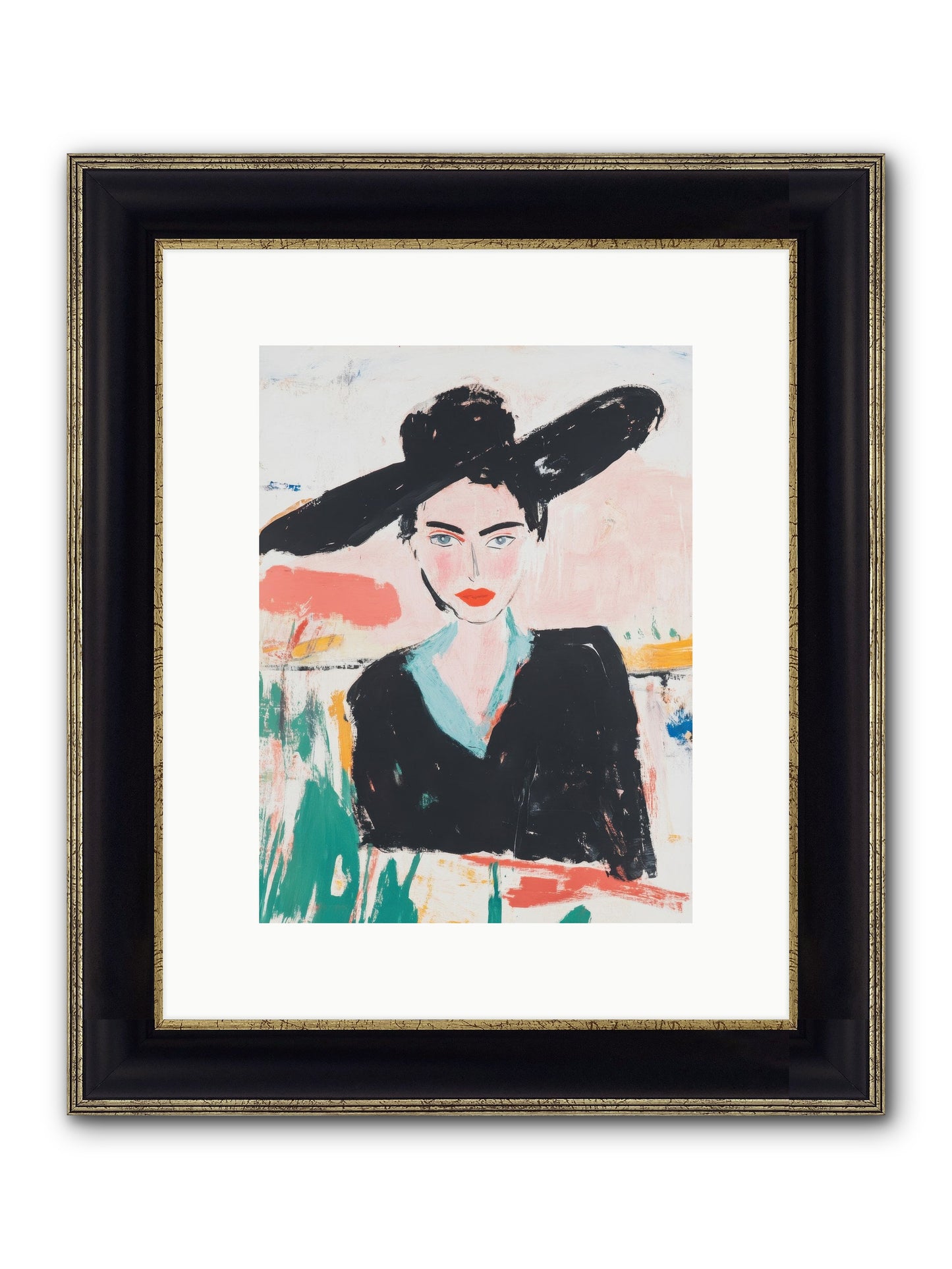 Saddlemaker's Pride Framed Print - Black & Gold 9x12