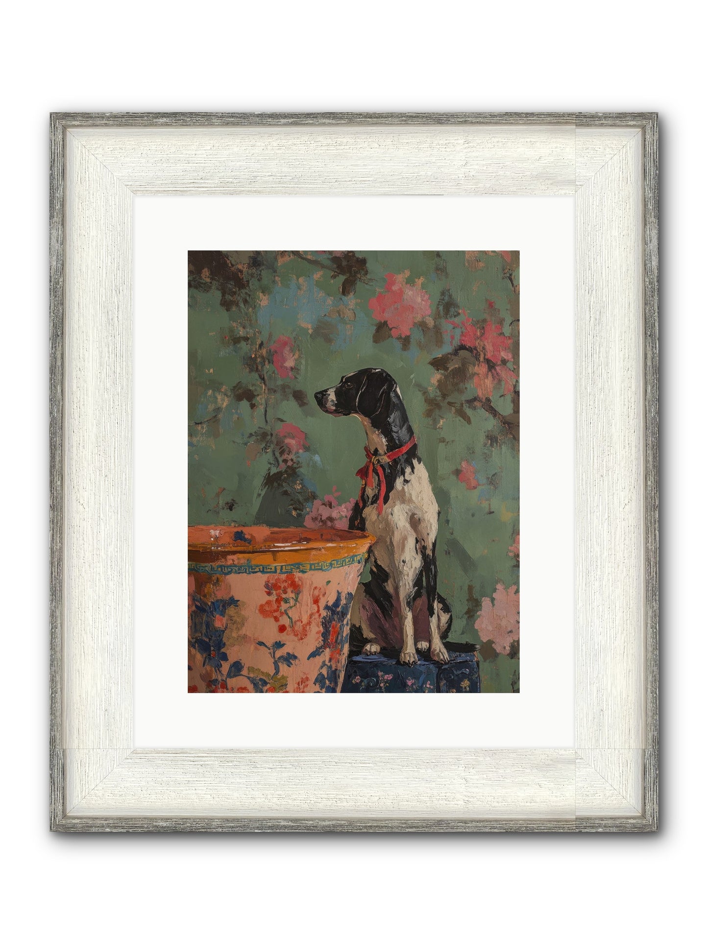 Sage Framed Print - Driftwood White 12x16