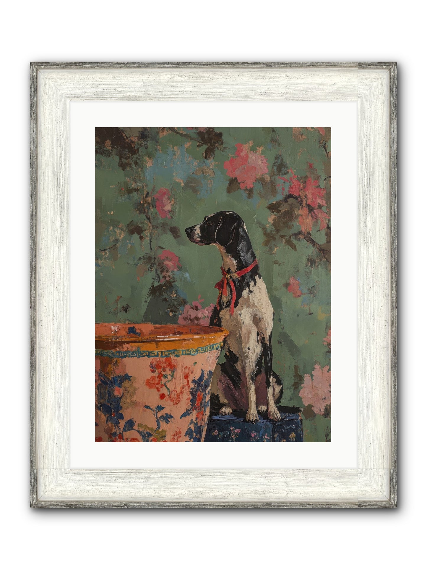 Sage Framed Print - Driftwood White 18x24