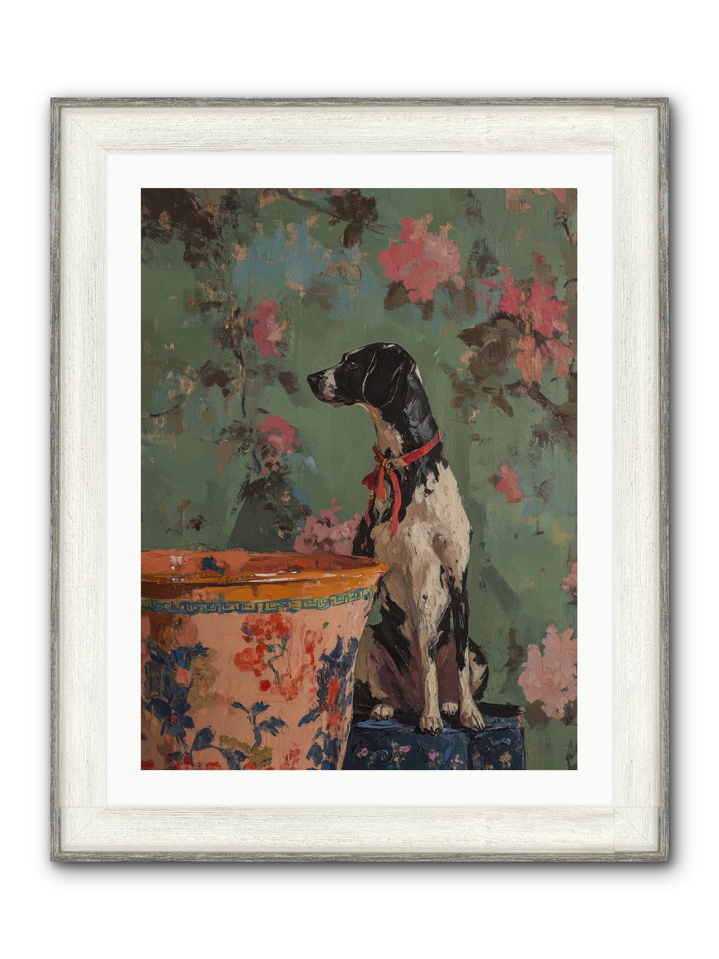 Sage Framed Print - Driftwood White 24x32