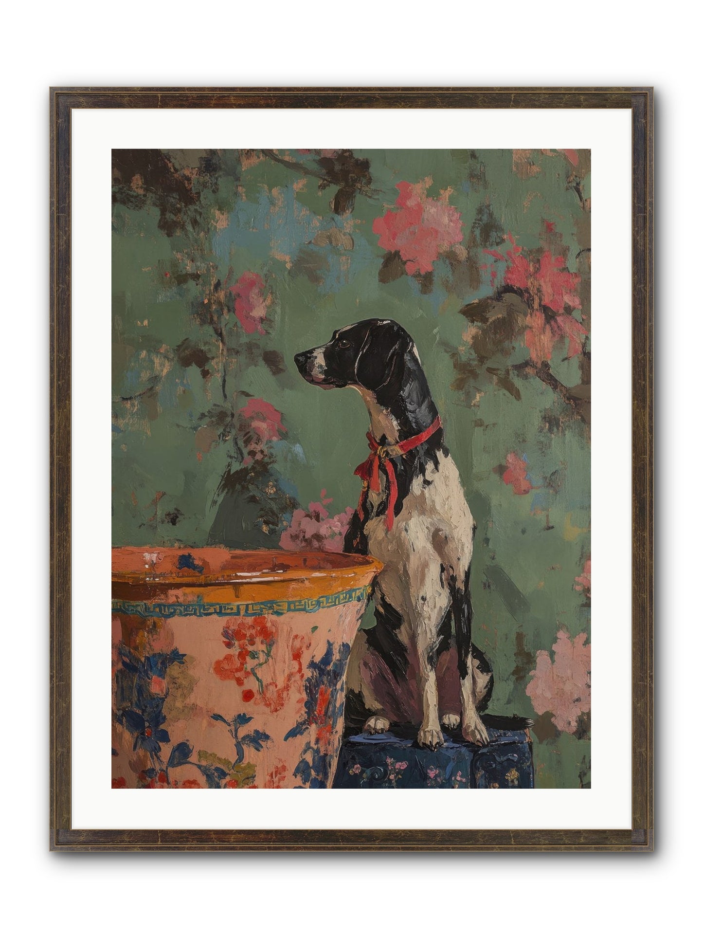 Sage Framed Print - Slimwoods Black/Gold 24x32