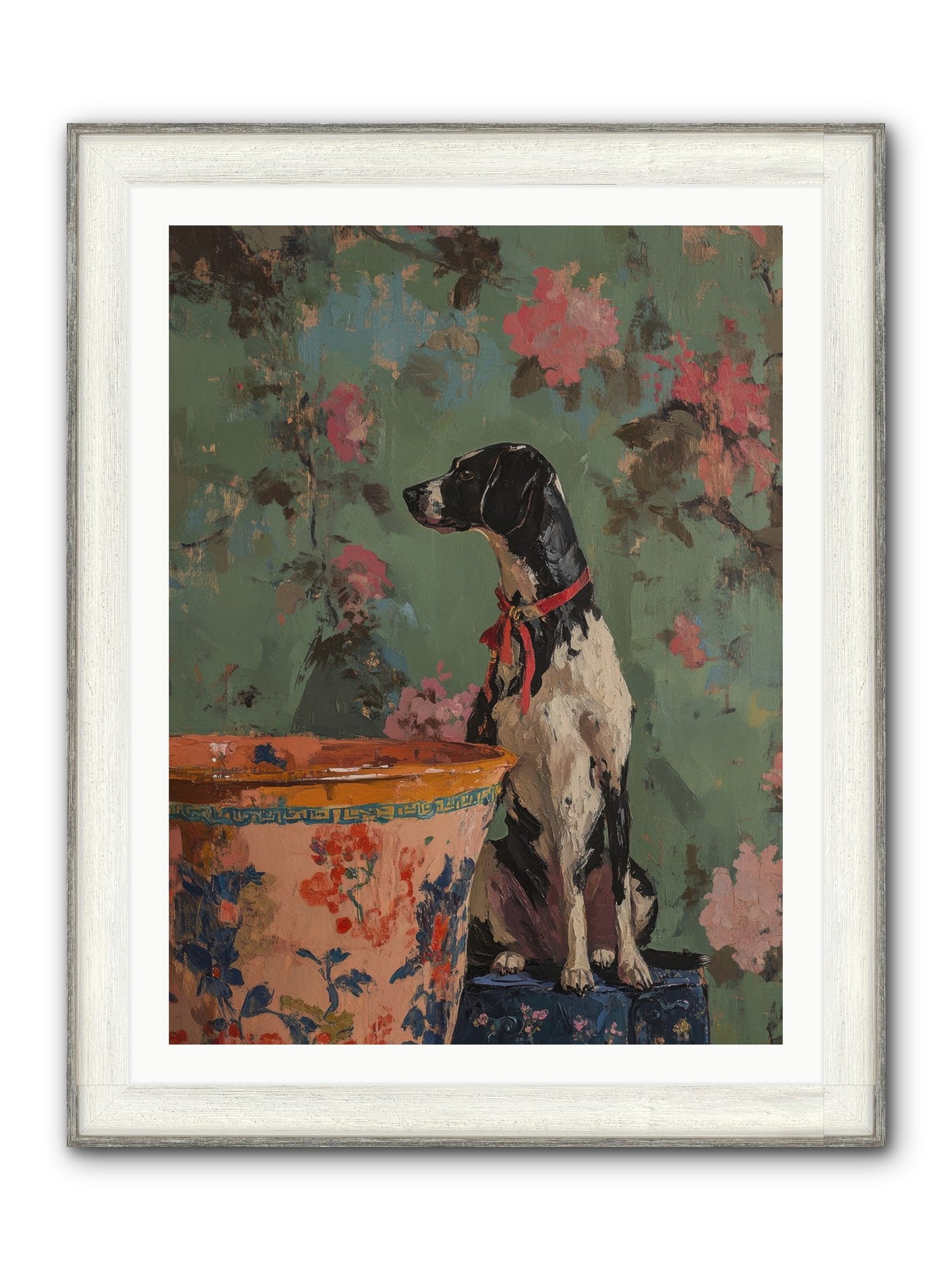 Sage Framed Print - Driftwood White 30x40