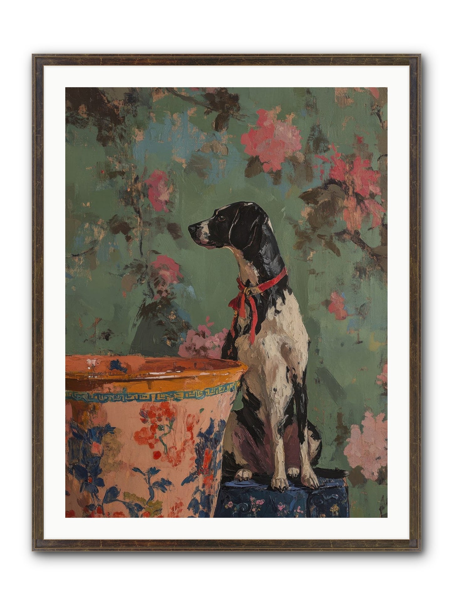 Sage Framed Print - Slimwoods Black/Gold 30x40