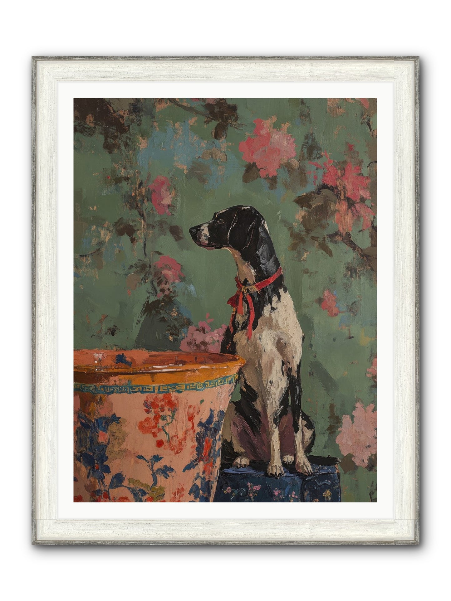 Sage Framed Print - Driftwood White 36x48