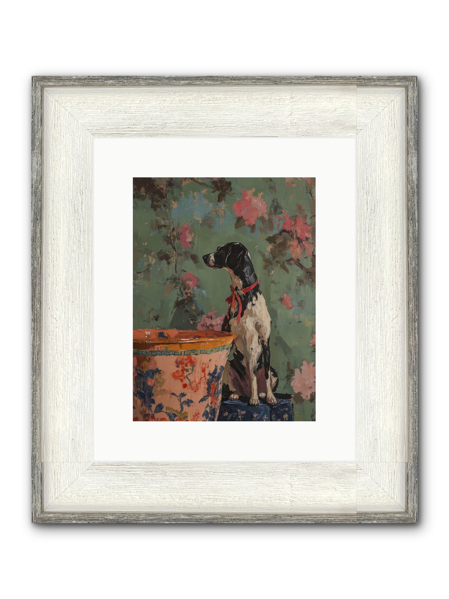 Sage Framed Print - Driftwood White 9x12