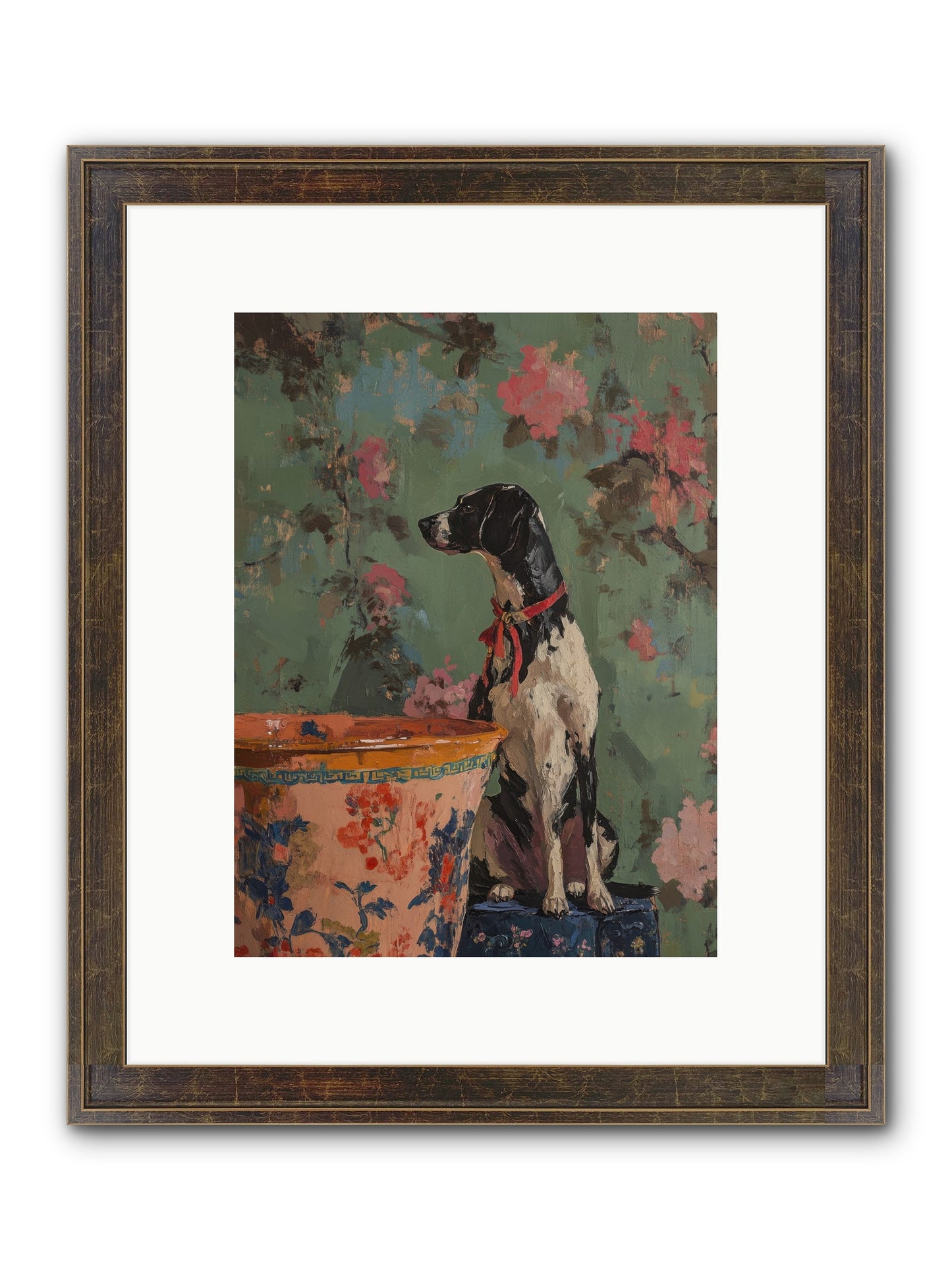 Sage Framed Print - Slimwoods Black/Gold 9x12