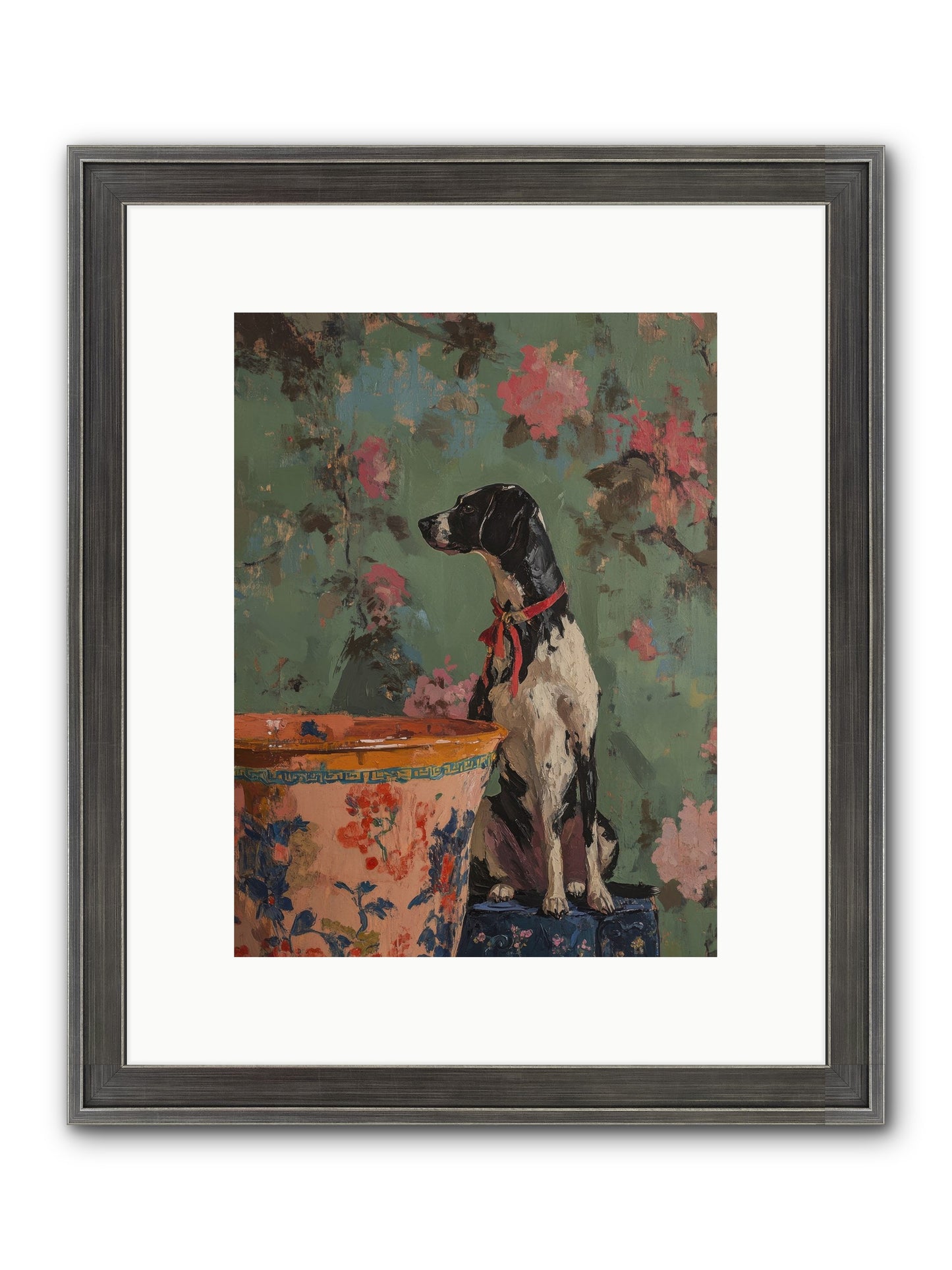 Sage Framed Print - Slimwoods Black/Silver 9x12